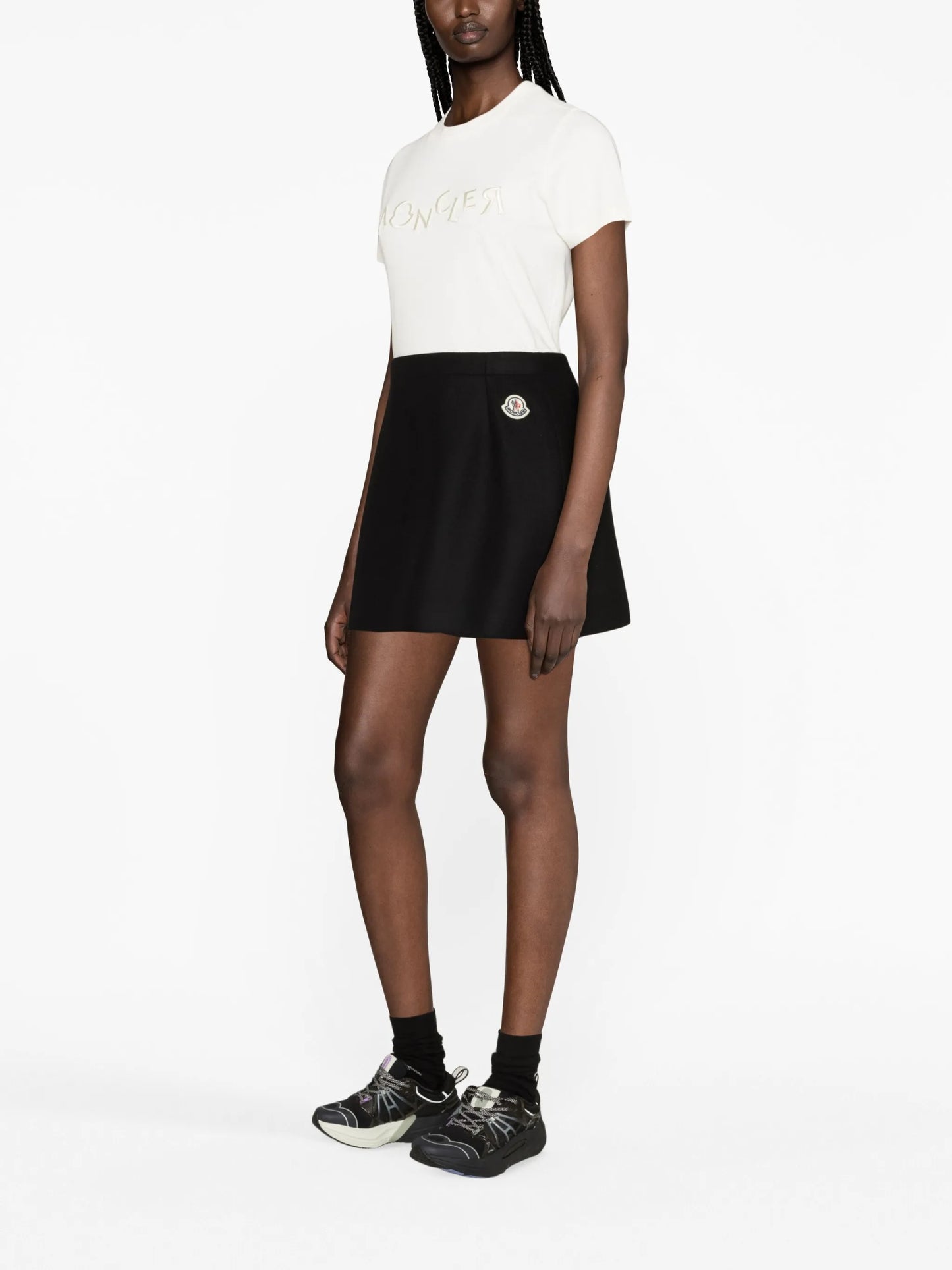 wool-cashmere miniskirt