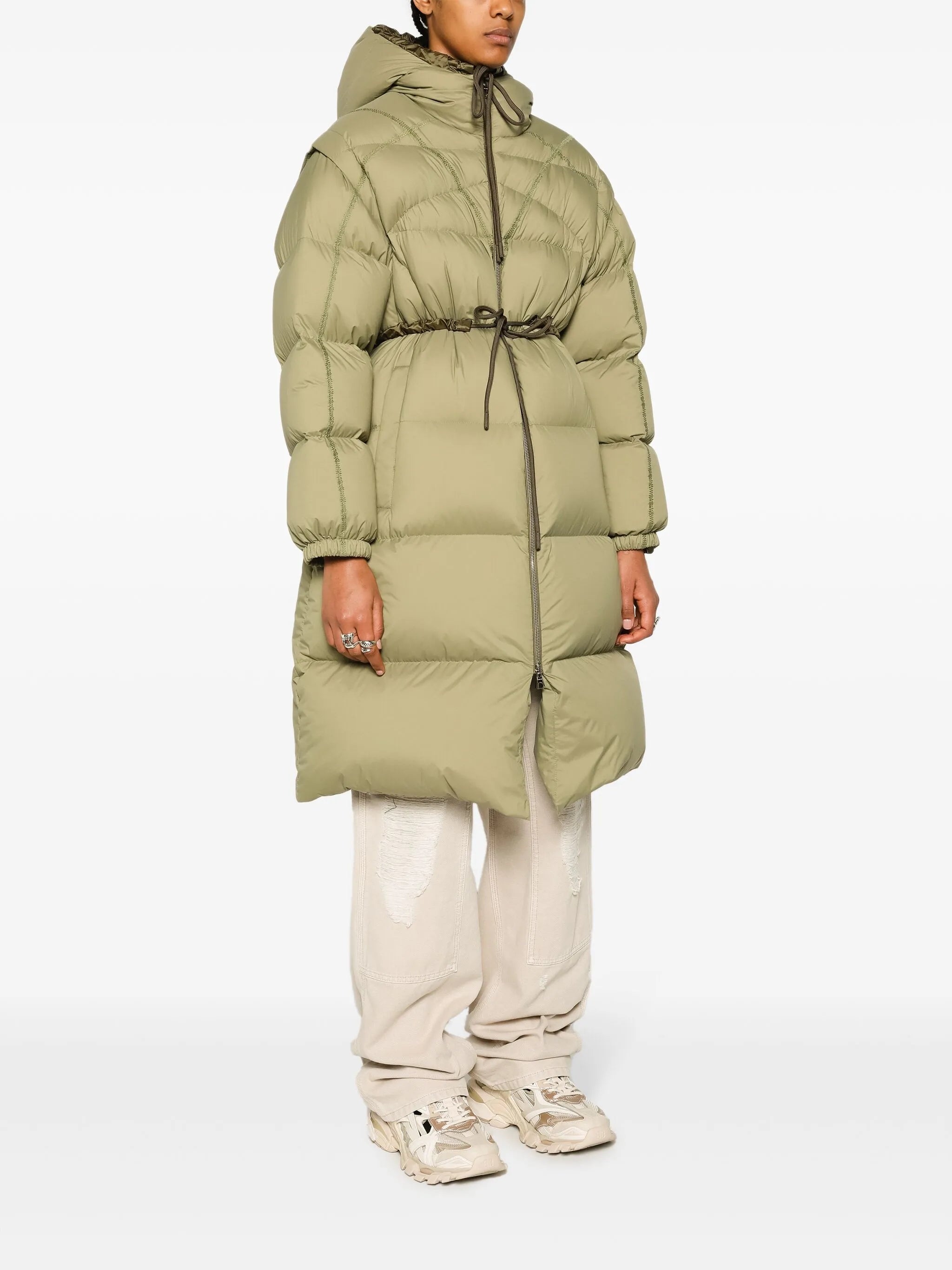 Roquette quilted parka coat