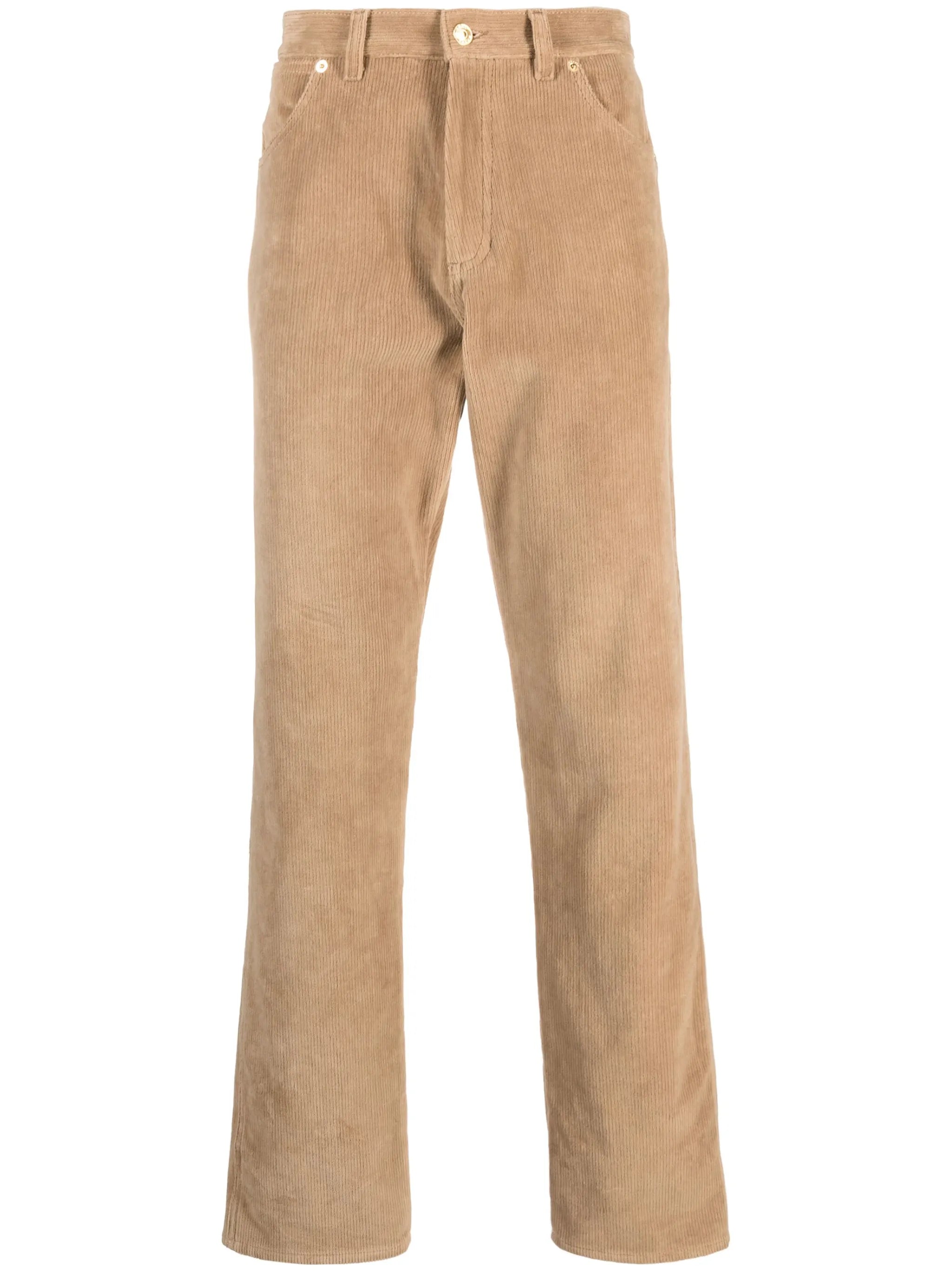 straight-leg corduroy trousers
