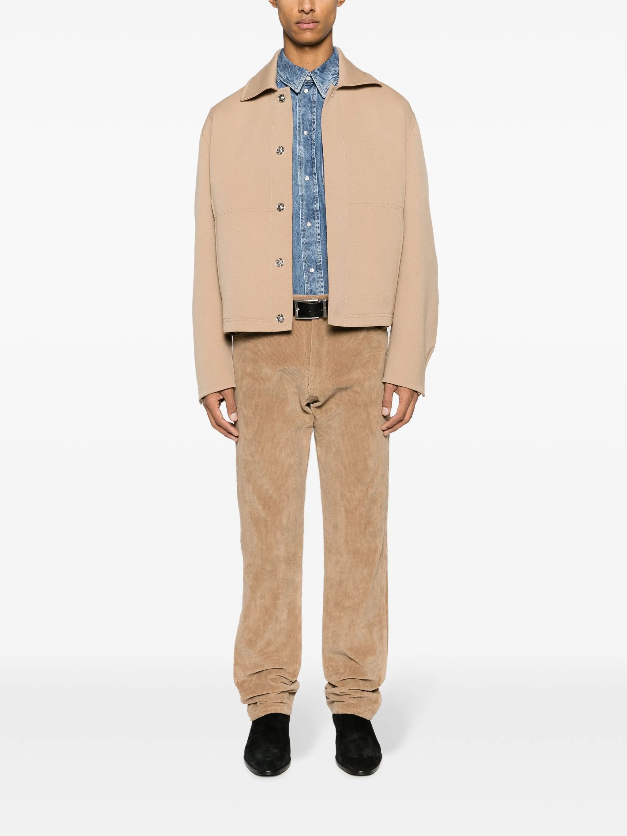 straight-leg corduroy trousers