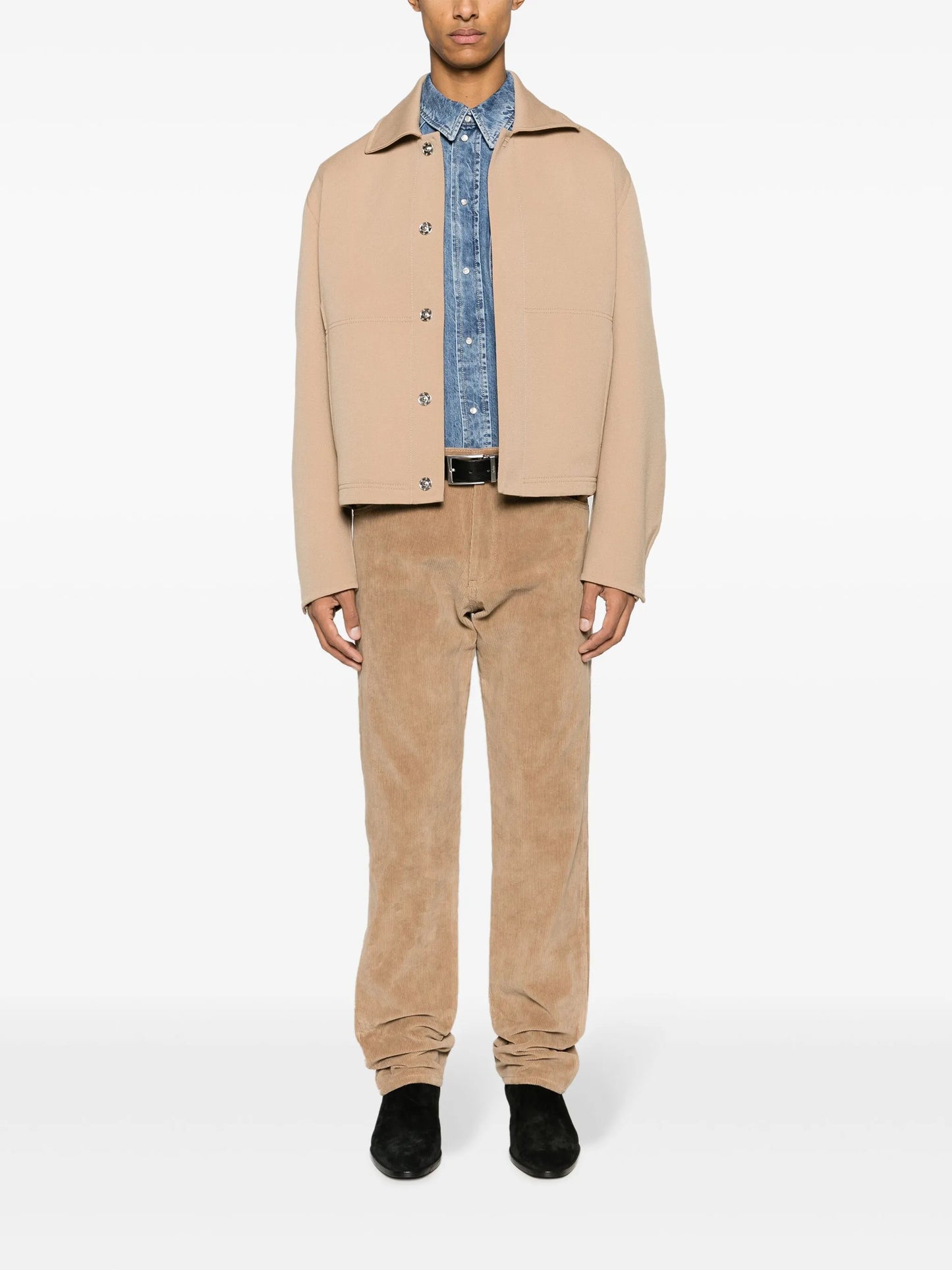 straight-leg corduroy trousers