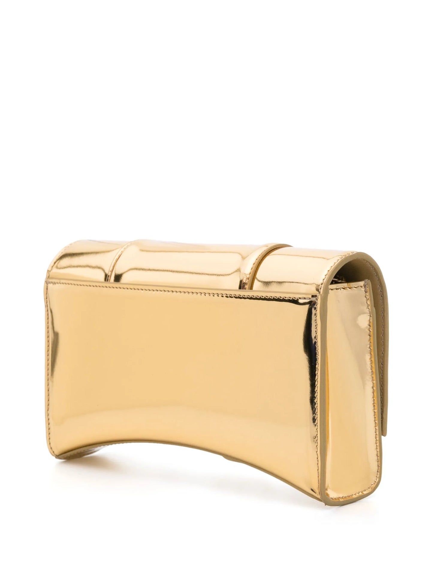 Hourglass leather crossbody bag