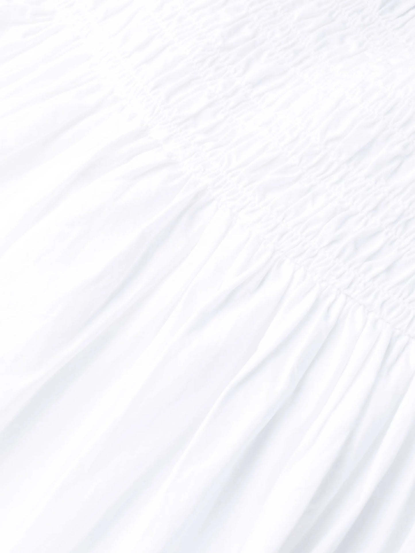 puff-sleeve organic cotton dress