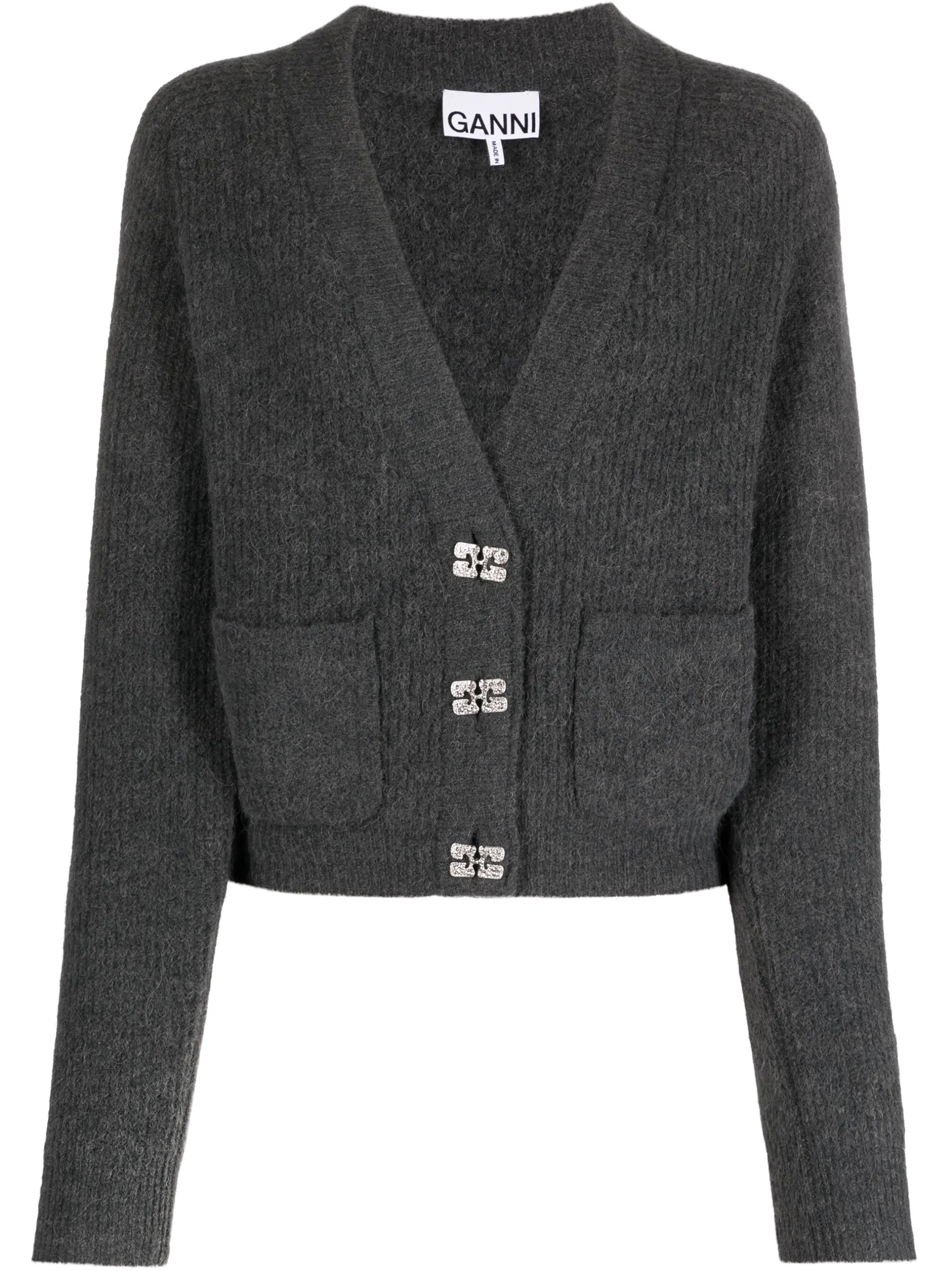 Butterfly-button cardigan