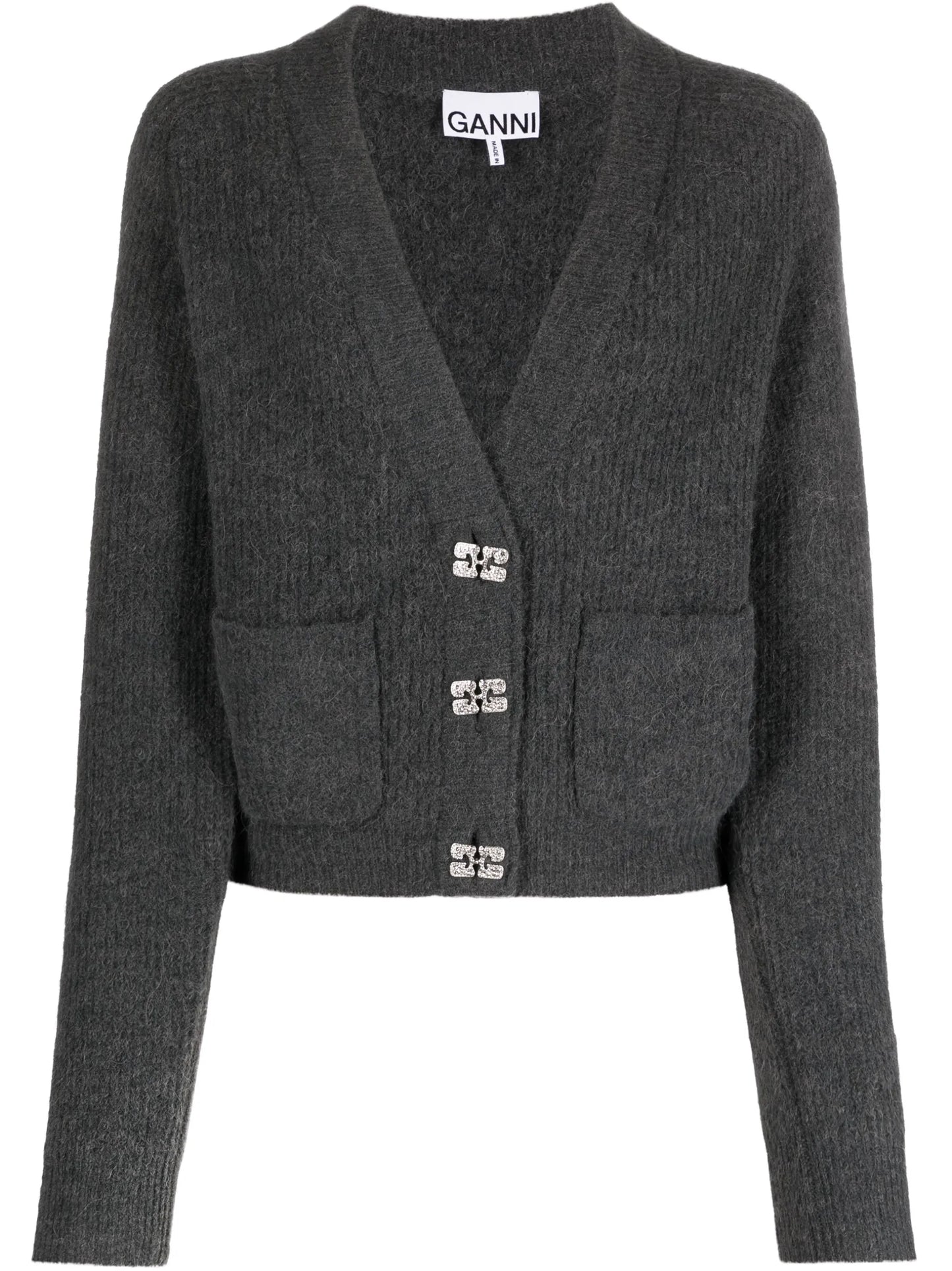Butterfly-button cardigan