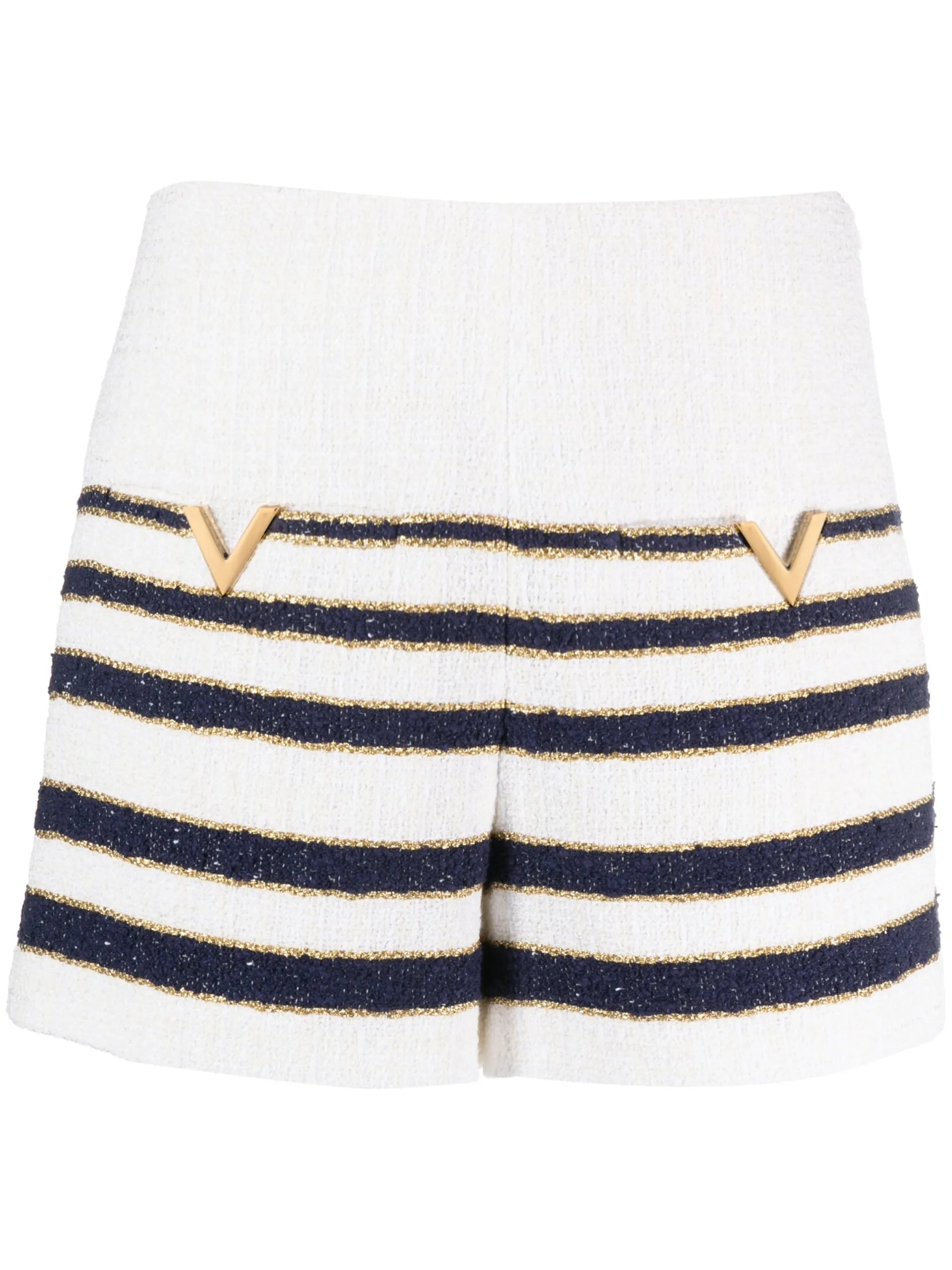 Mariniere tweed striped shorts