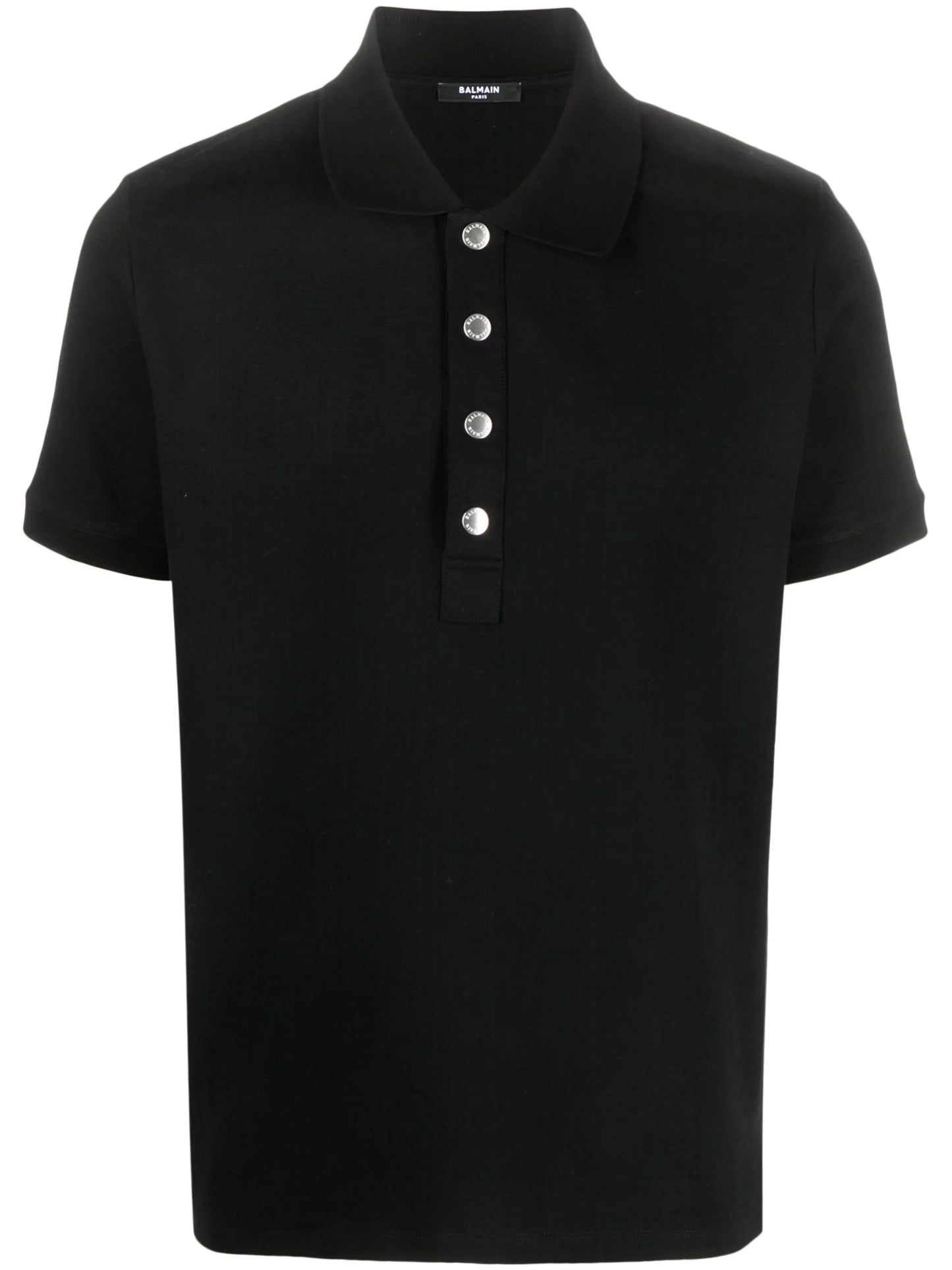 monogram-pattern piqué polo shirt