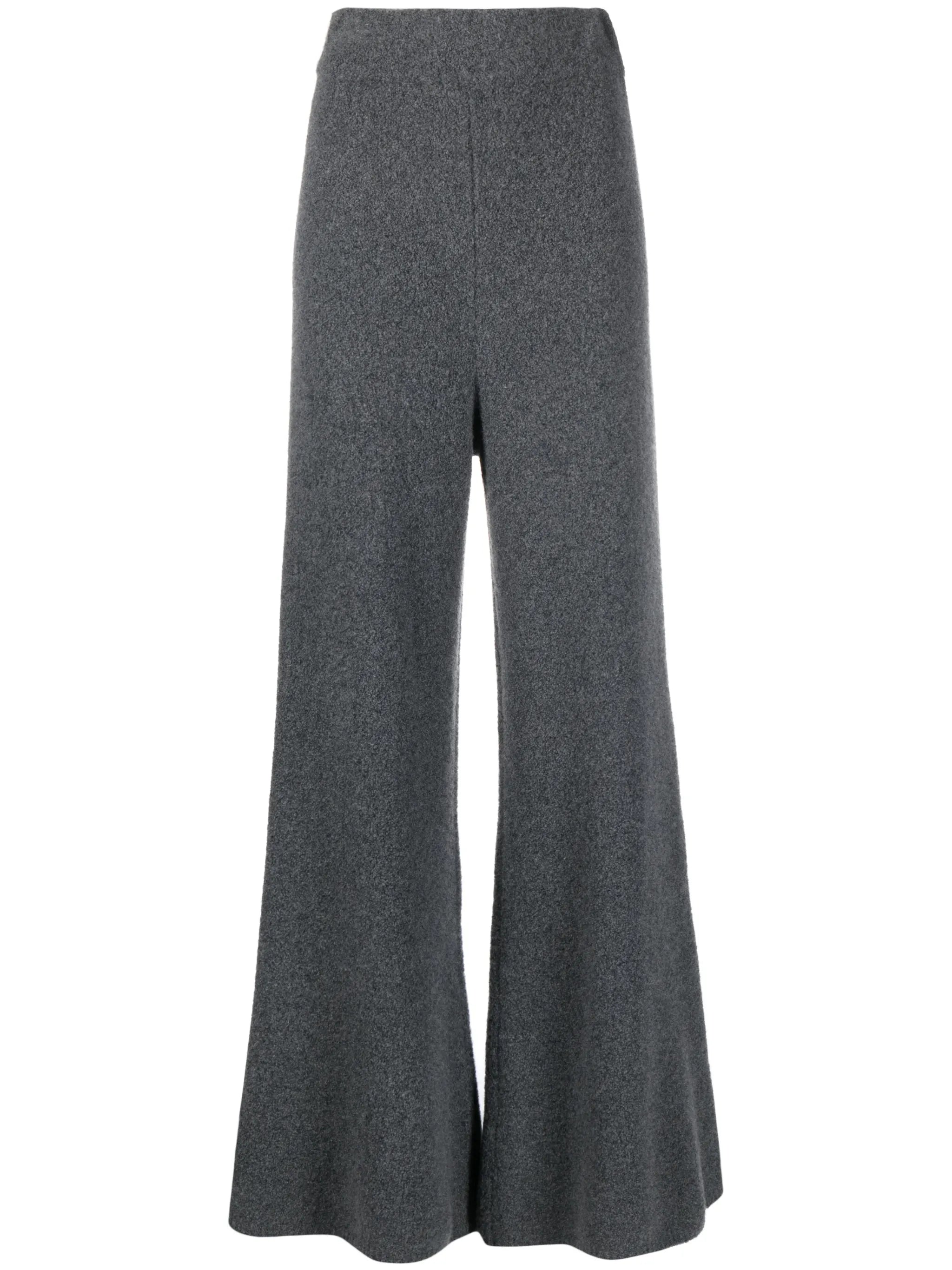 cashmere wide-leg trousers