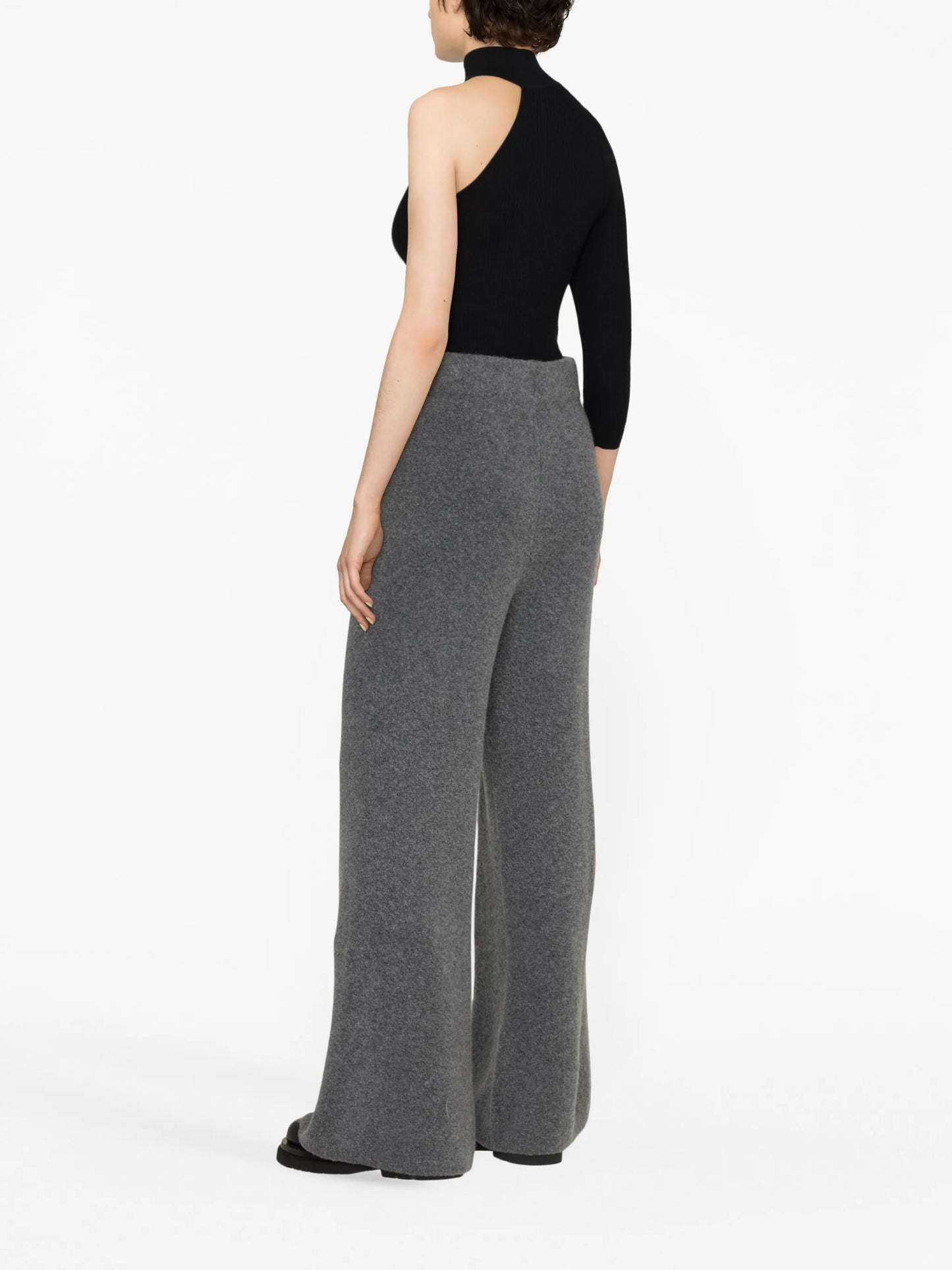 cashmere wide-leg trousers