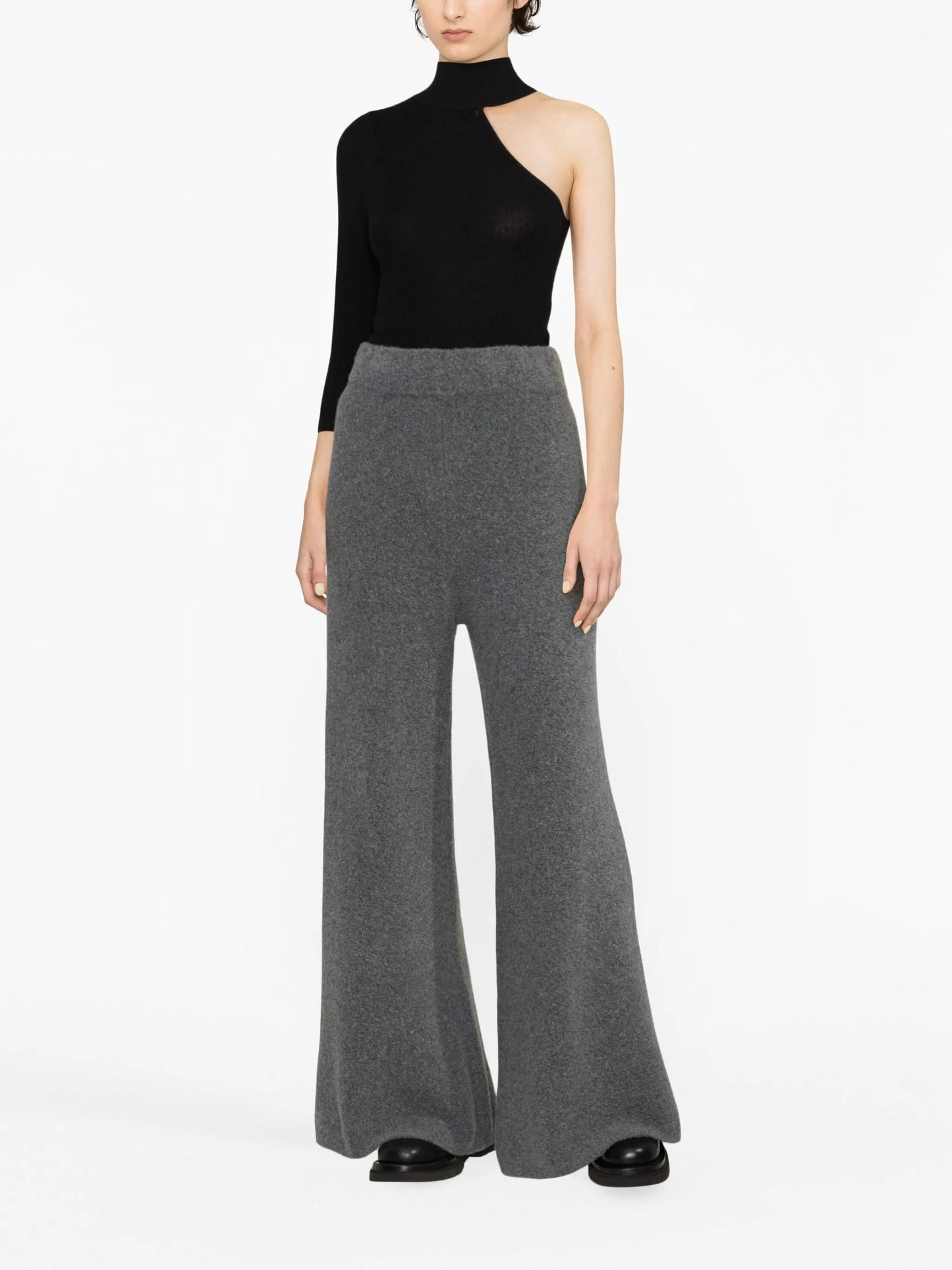 cashmere wide-leg trousers