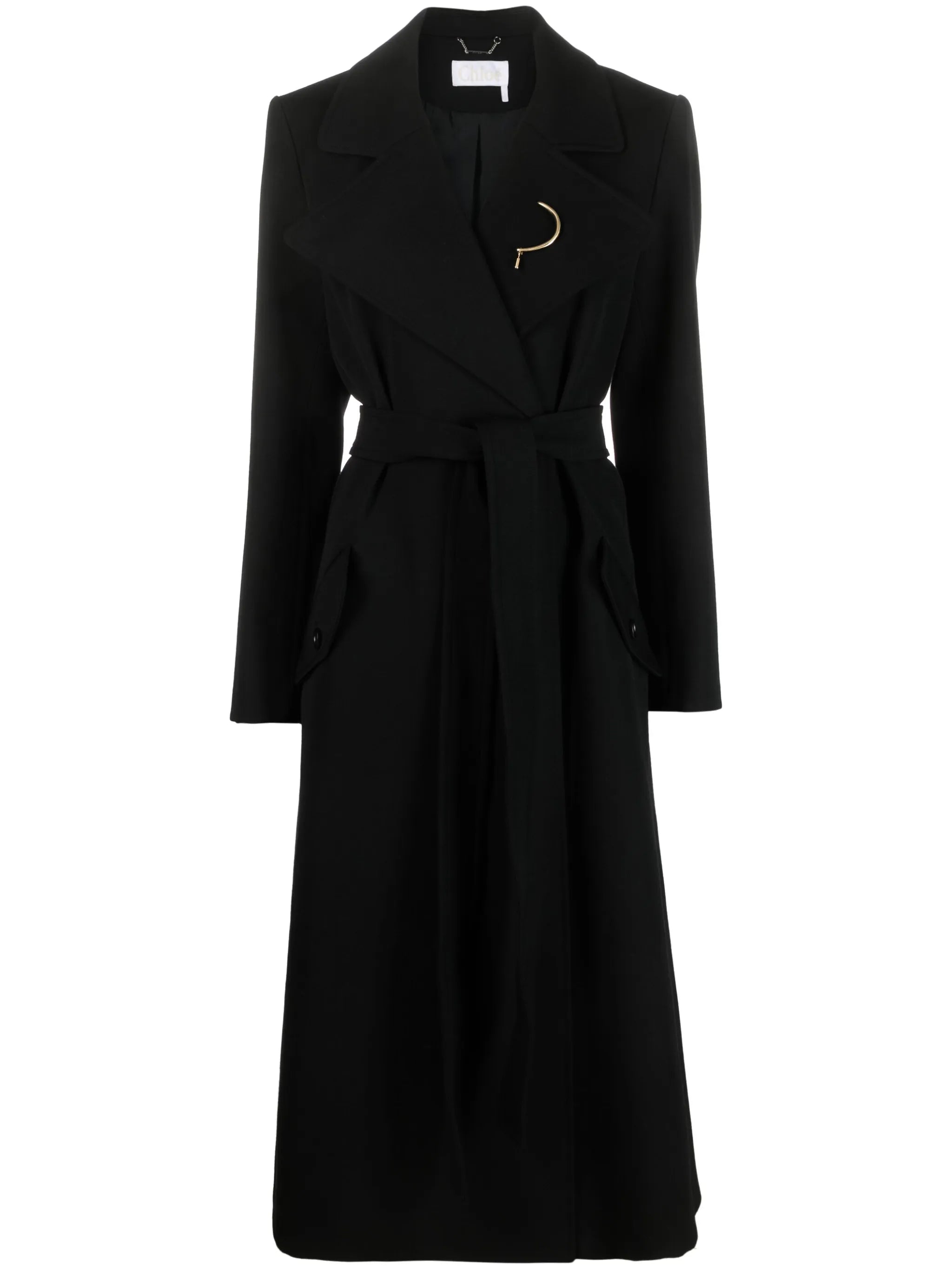 belted virgin wool coat