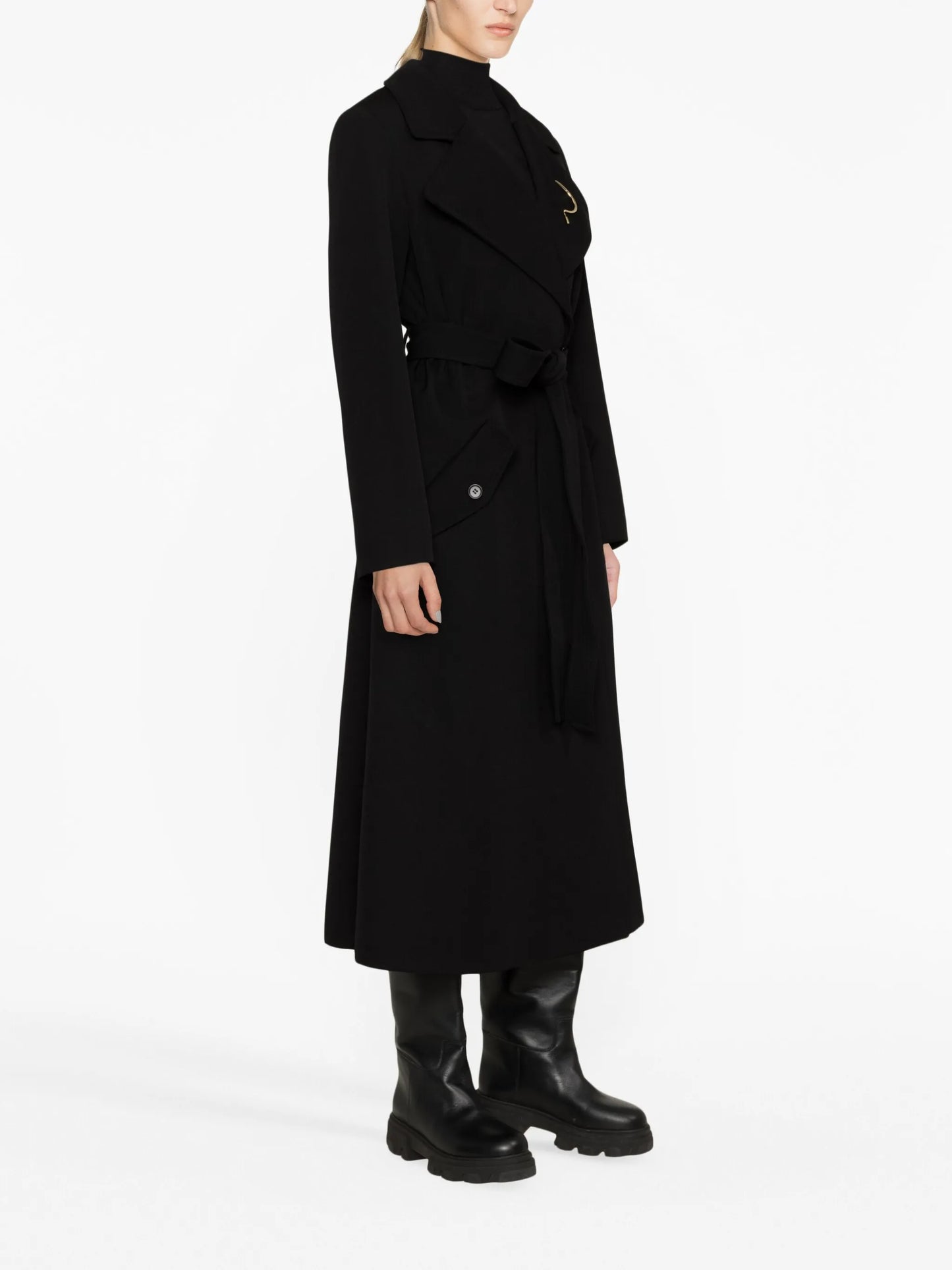 belted virgin wool coat