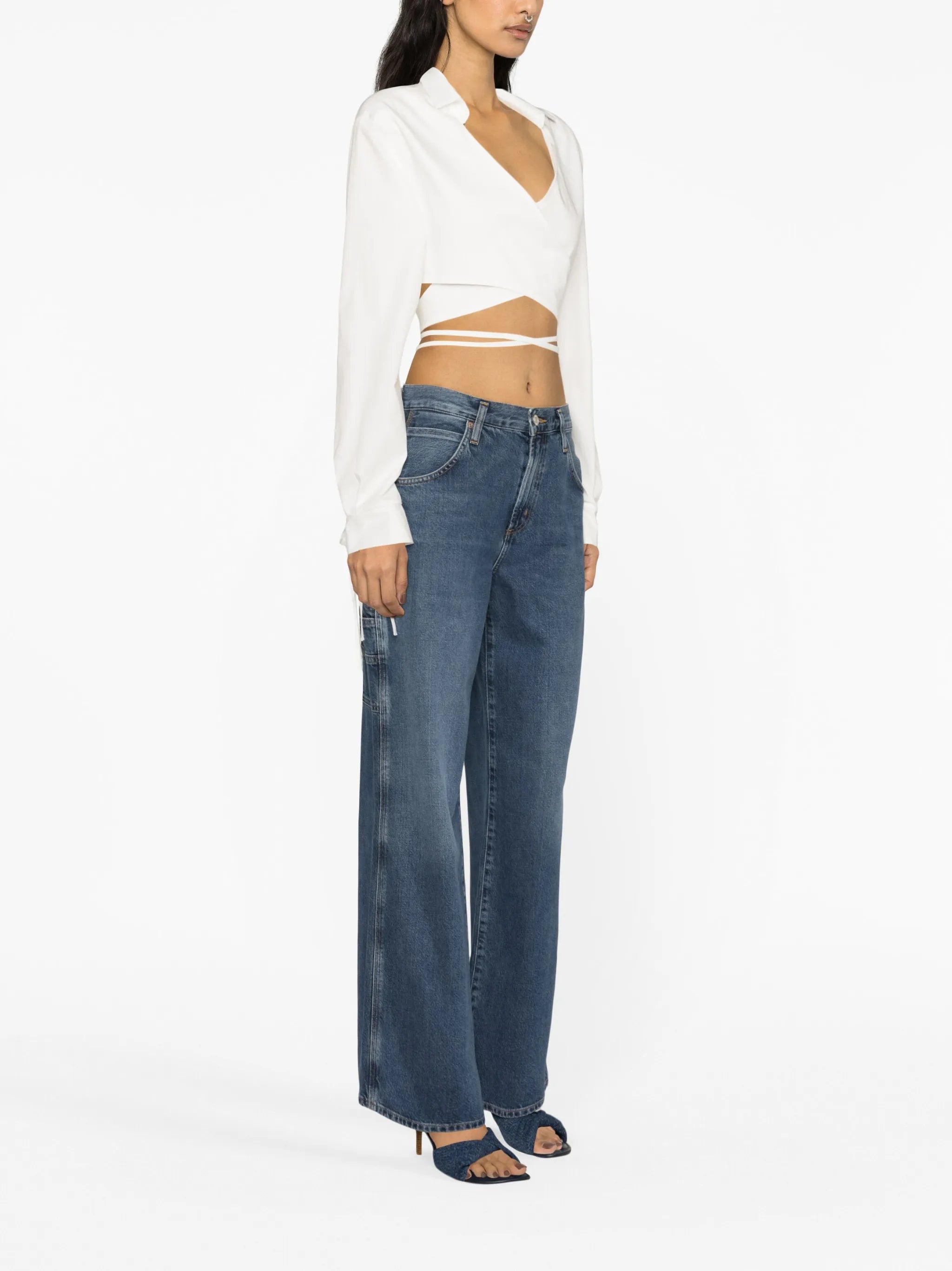 wide-leg jeans