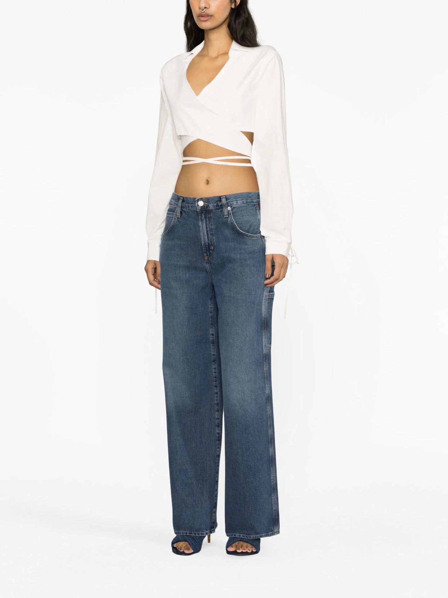 wide-leg jeans