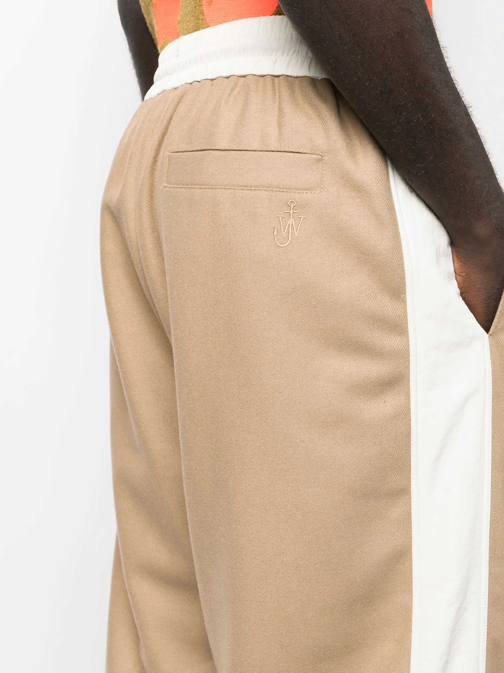 colour-block tapered track pants