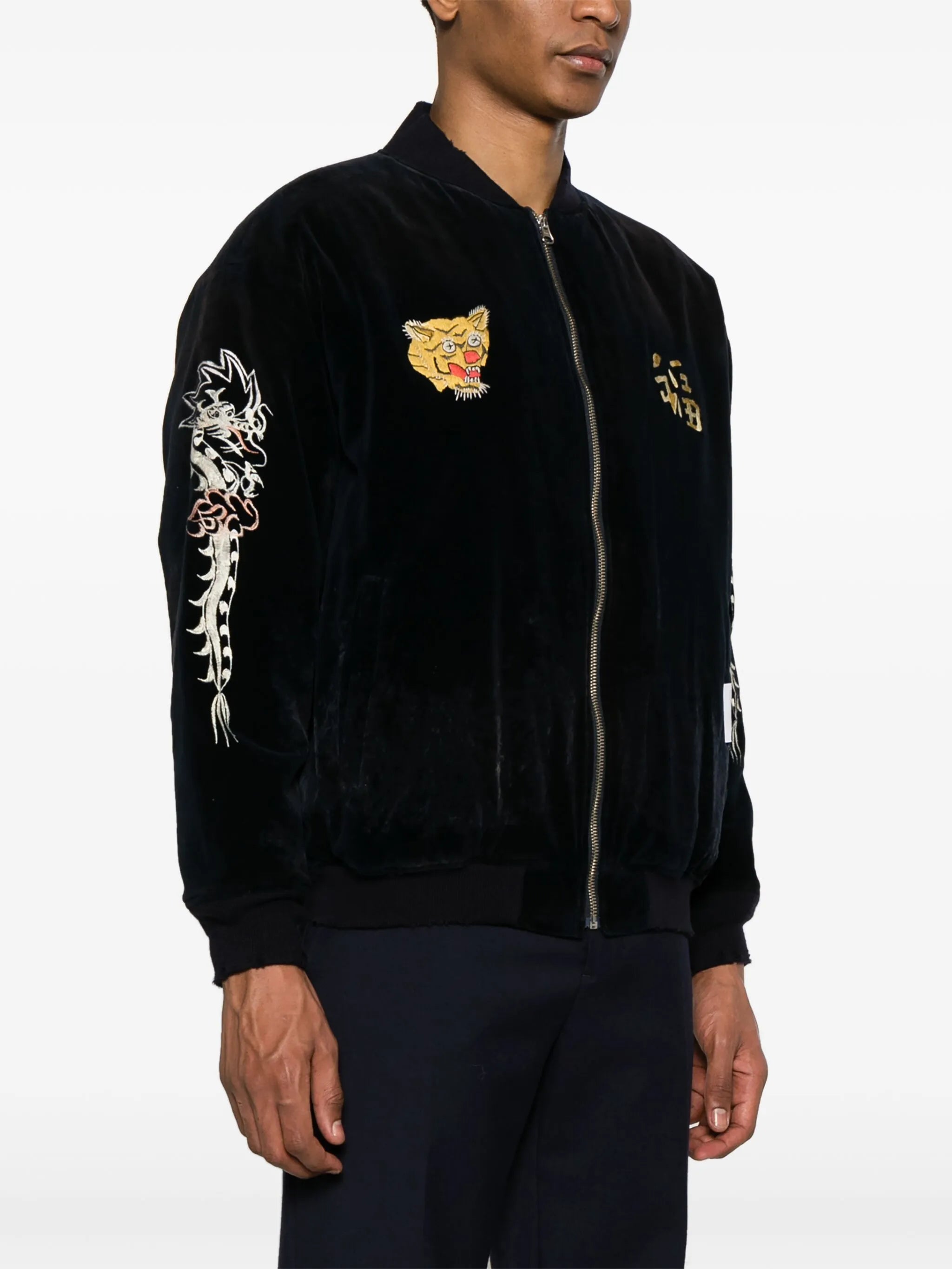 Savage velvet bomber jacket