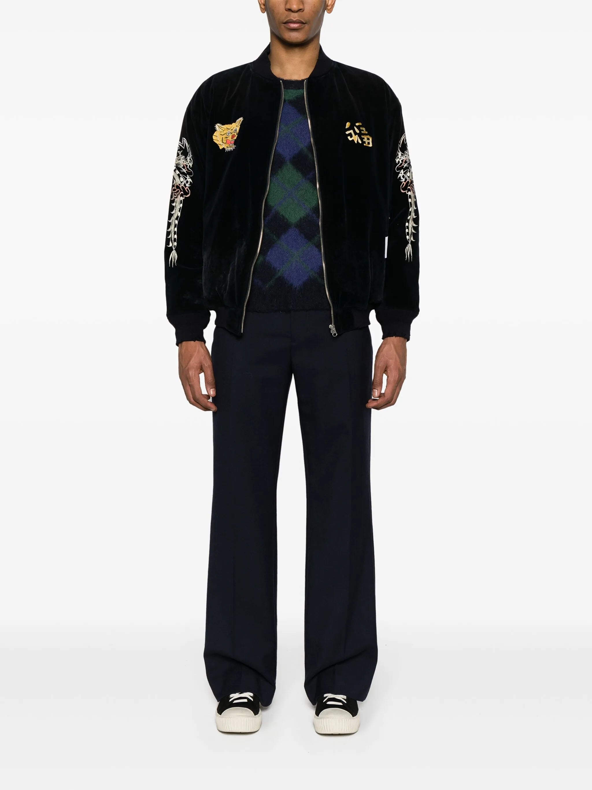 Savage velvet bomber jacket
