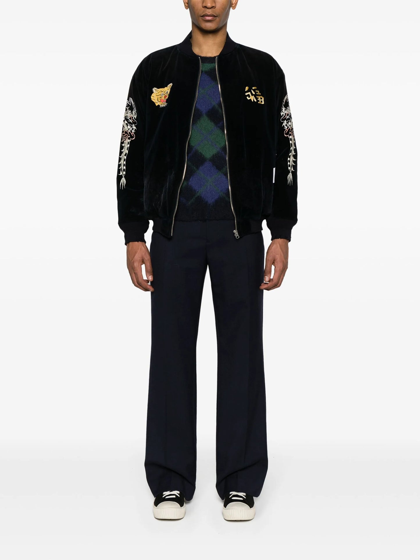 Savage velvet bomber jacket
