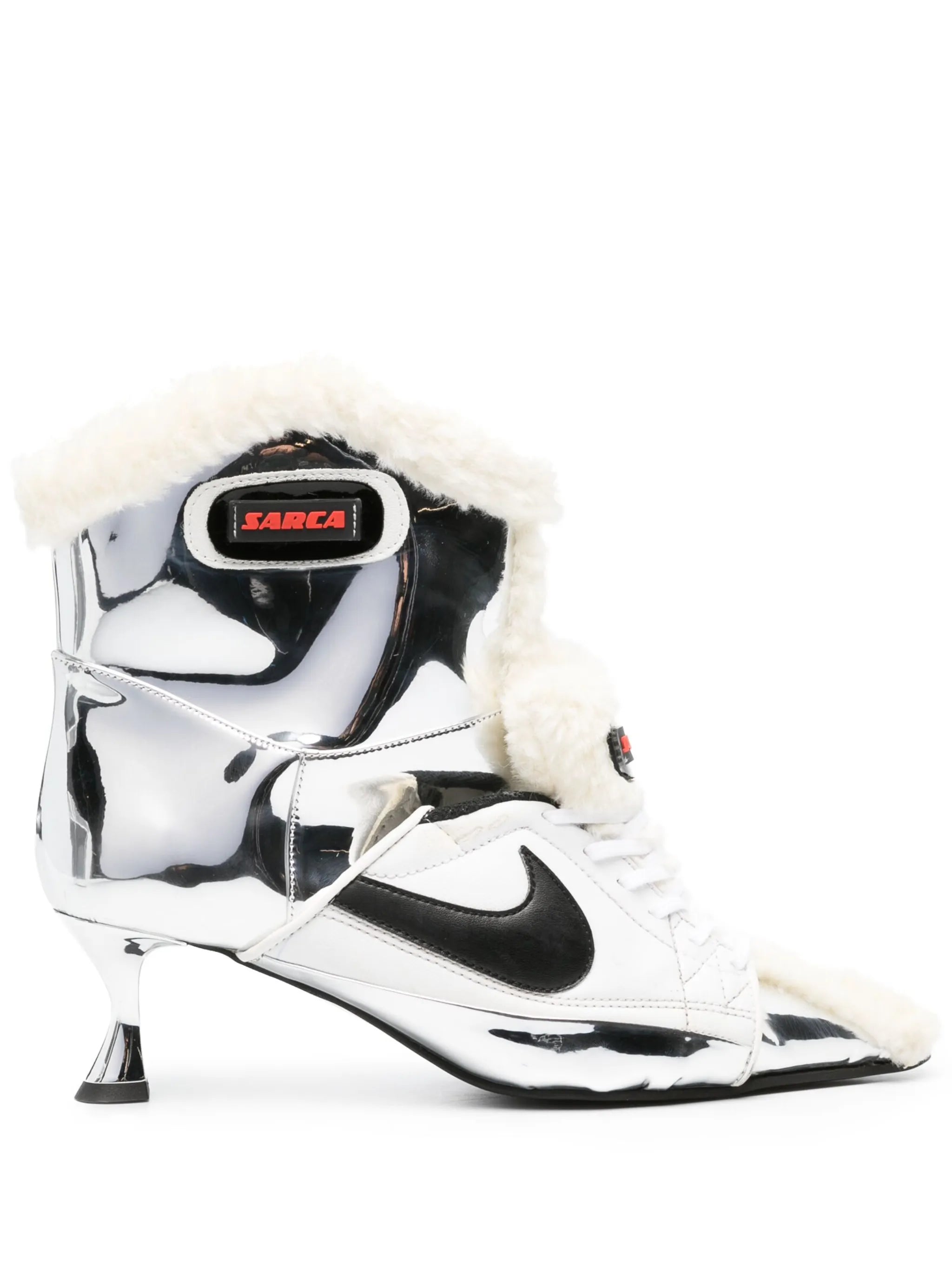 Teddy 60mm mirrored-finish ankle boots