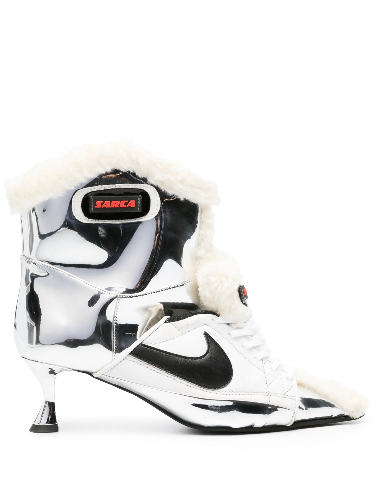 Teddy 60mm mirrored-finish ankle boots