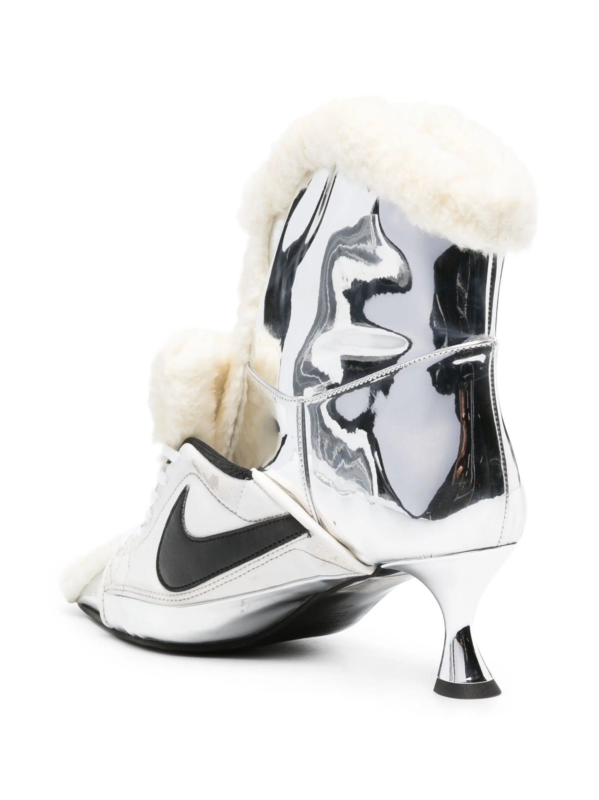 Teddy 60mm mirrored-finish ankle boots
