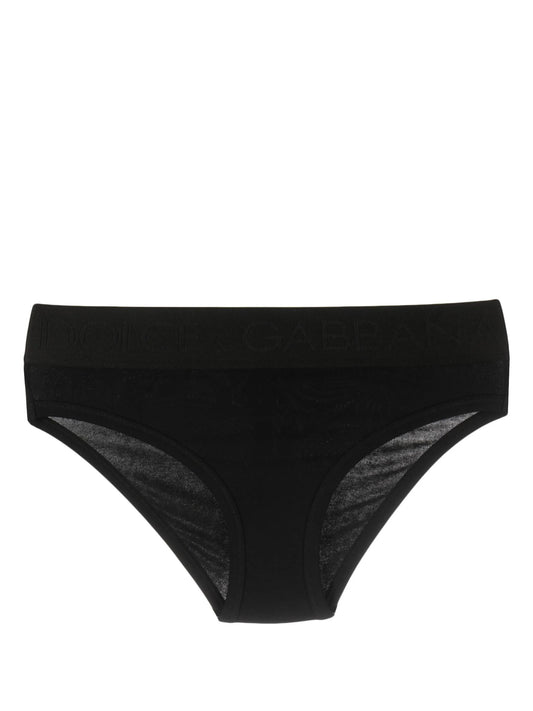 logo-tape slip-on briefs