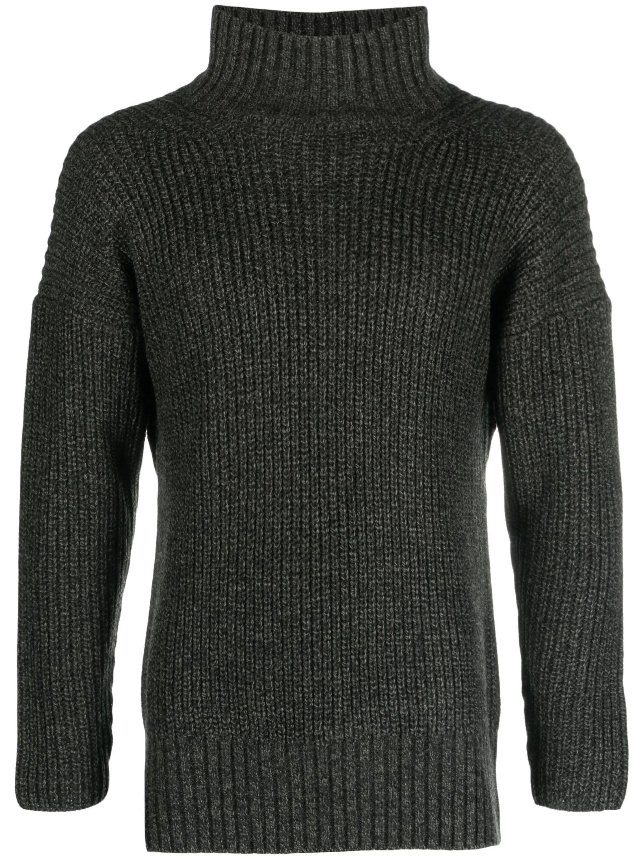 open-back knitted jumper
