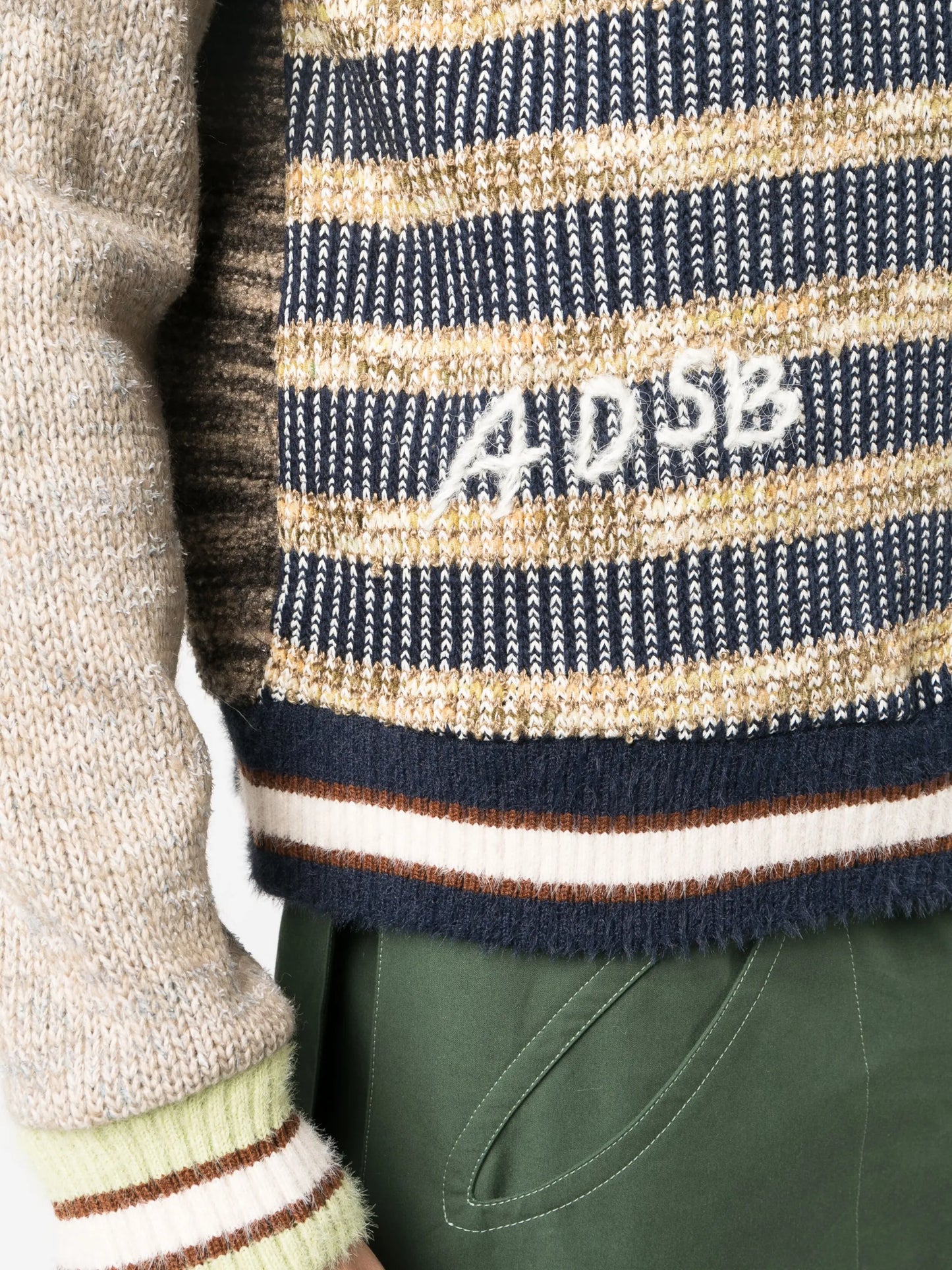Blifden patterned intarsia-knit cardigan