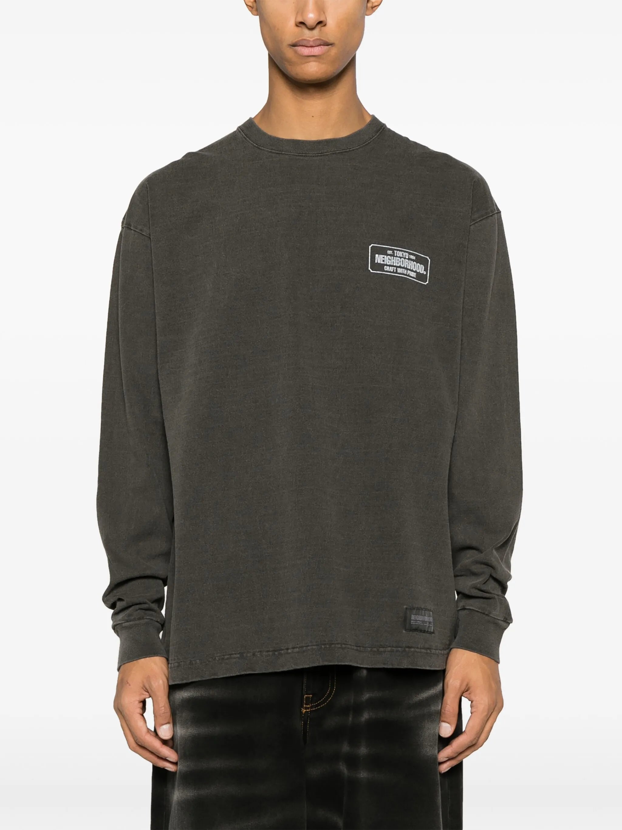 graphic-print cotton sweatshirt