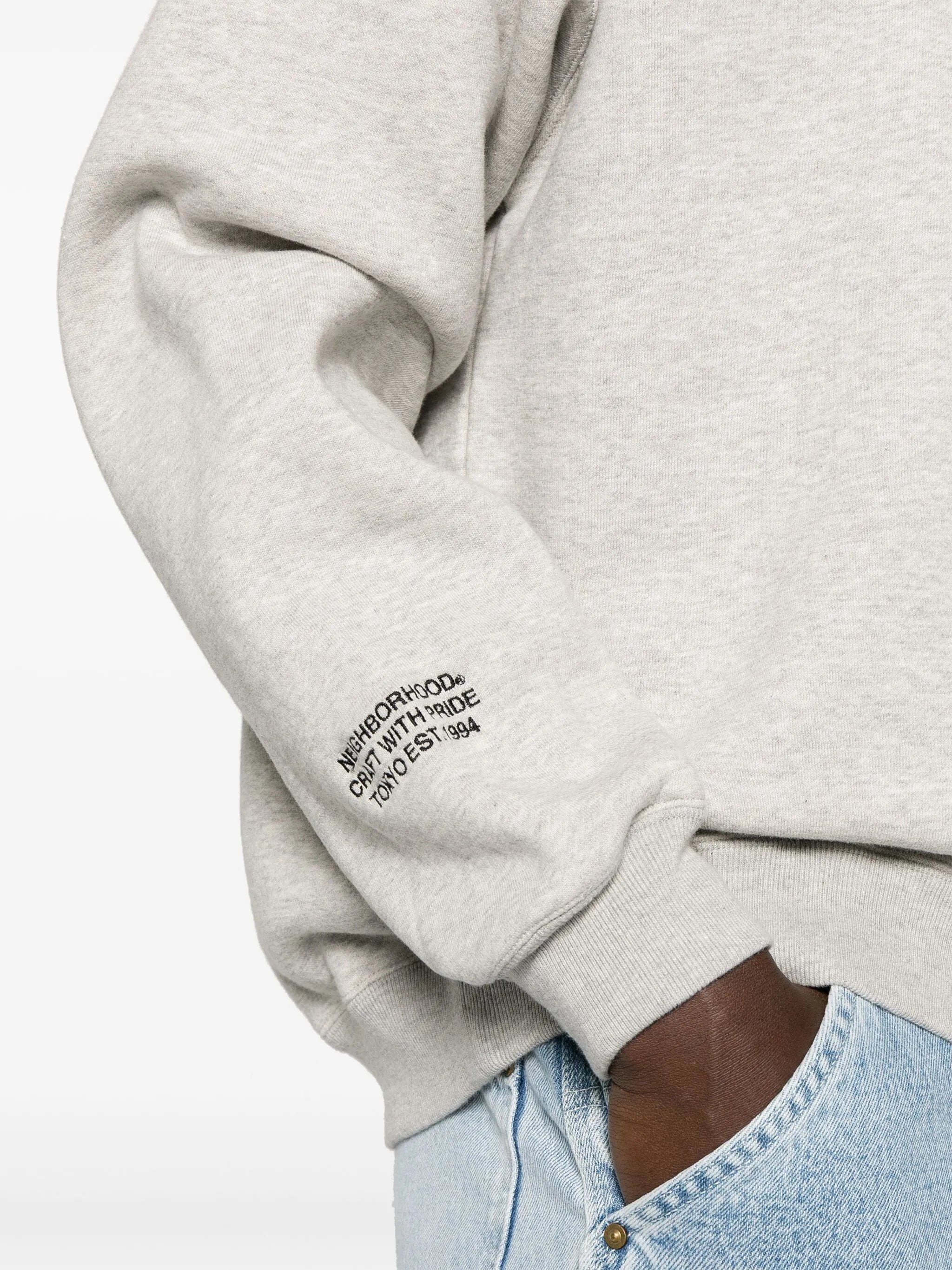 drop-shoulder cotton sweatshirt