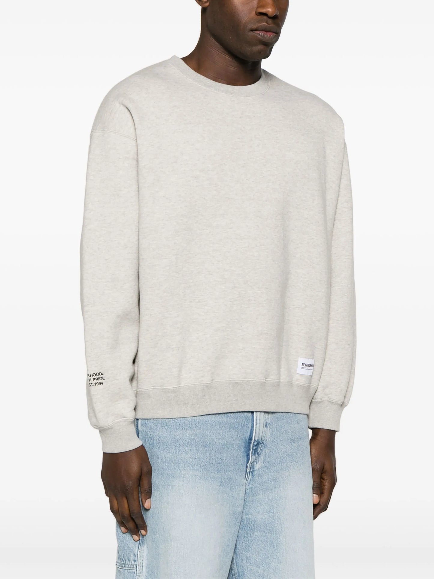 drop-shoulder cotton sweatshirt