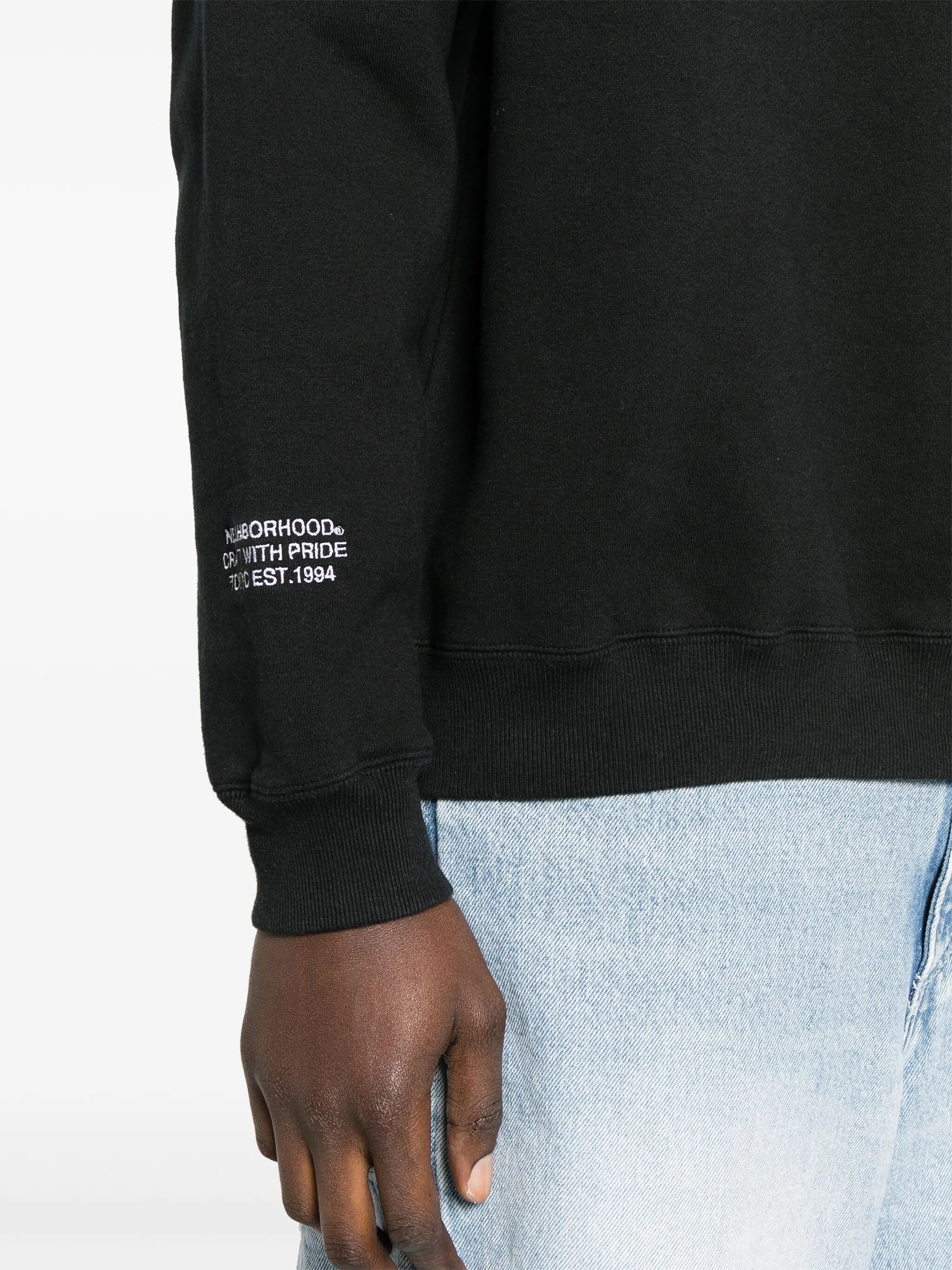 drop-shoulder cotton sweatshirt