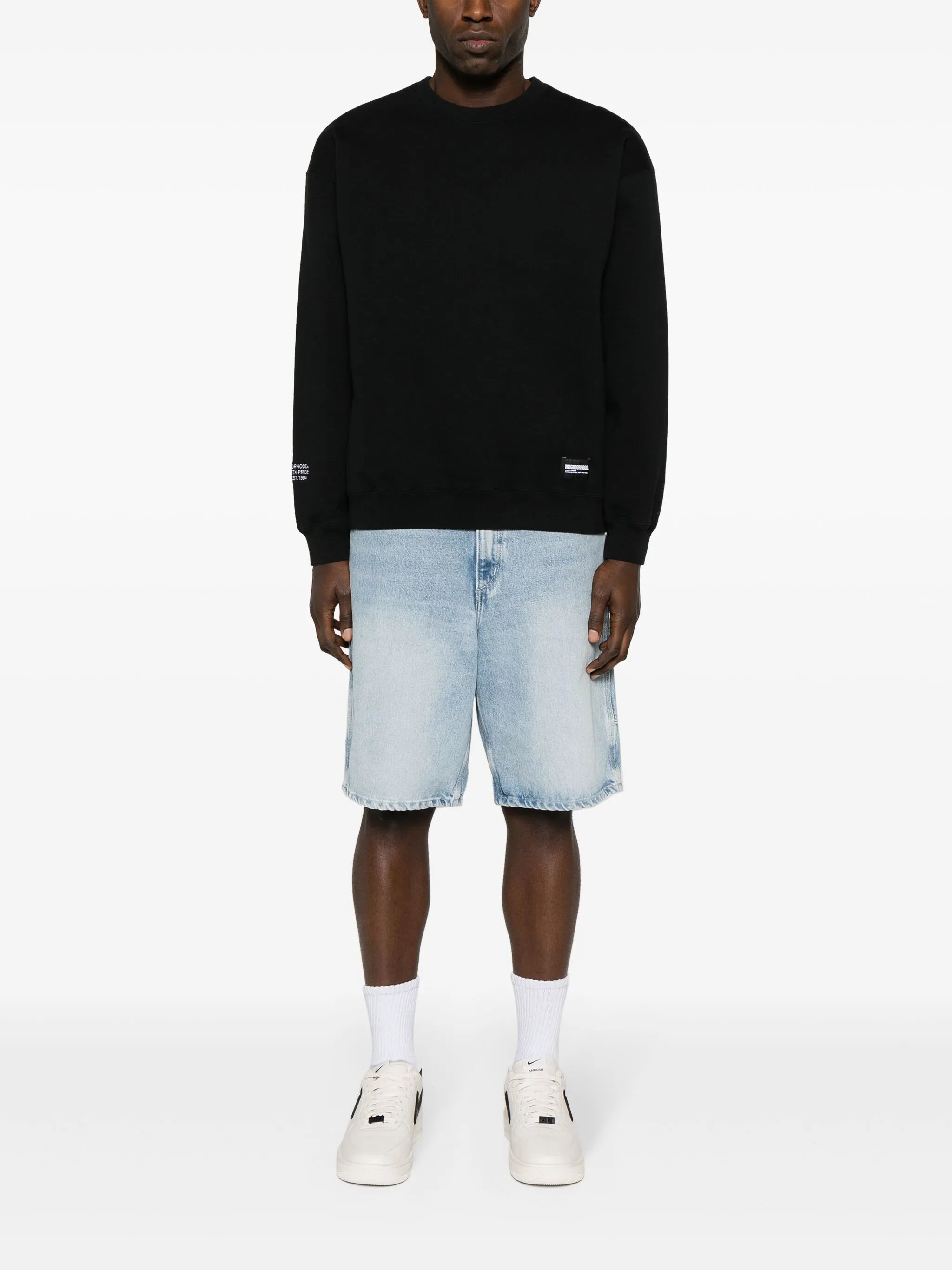 drop-shoulder cotton sweatshirt