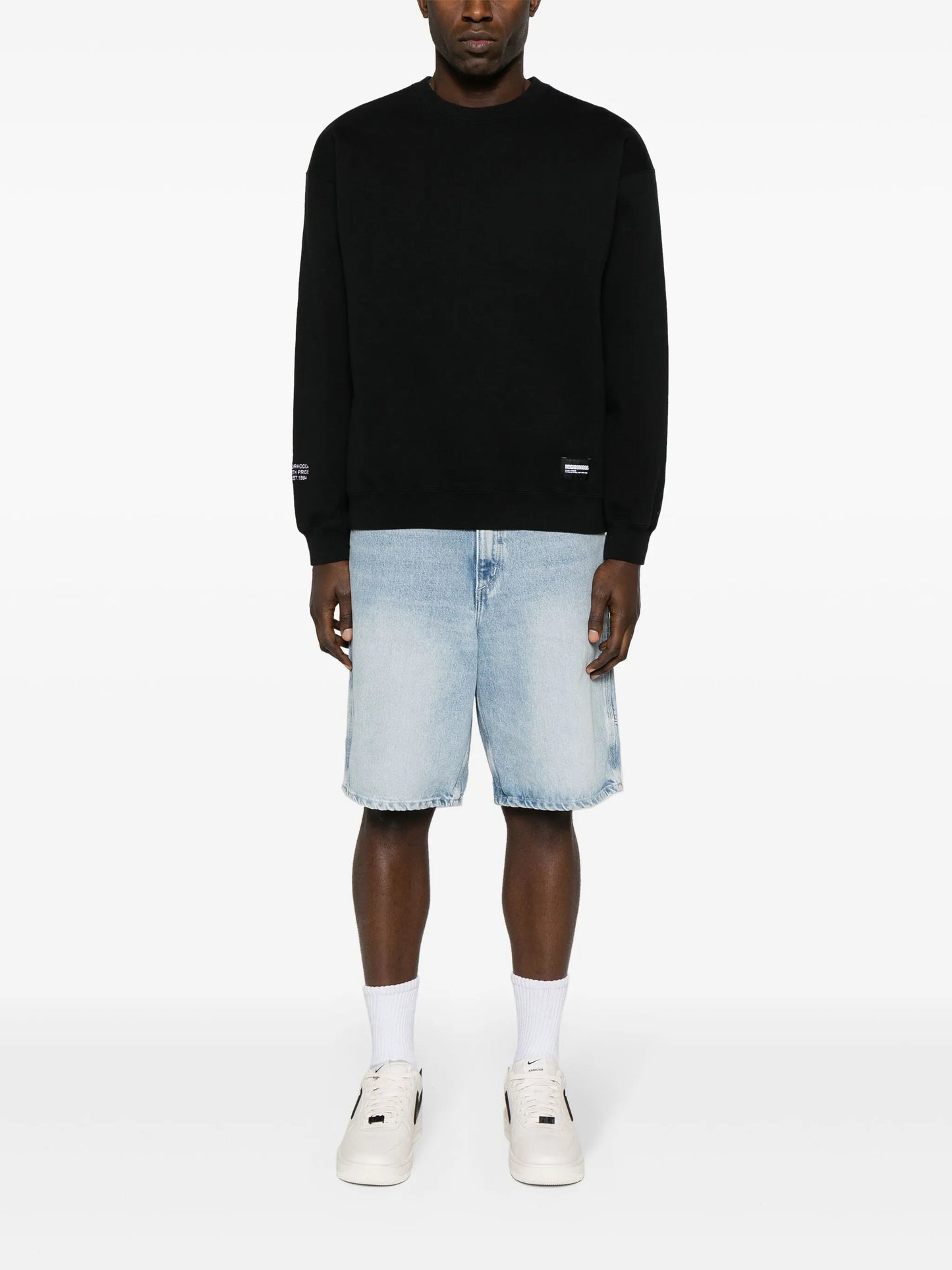 drop-shoulder cotton sweatshirt