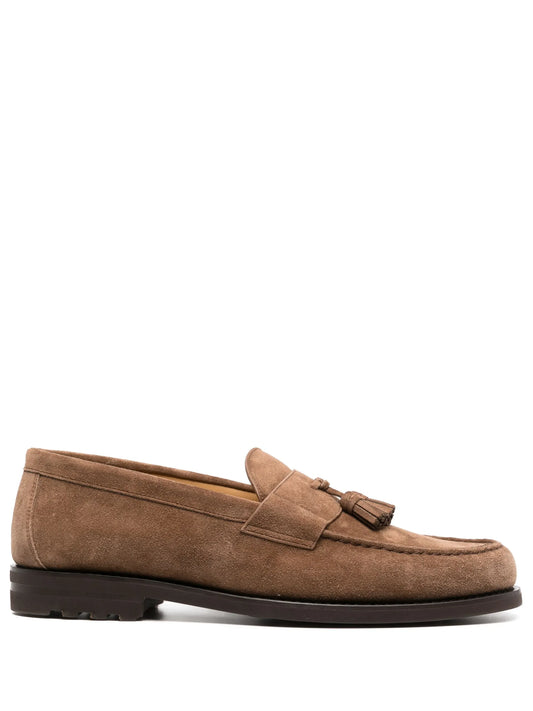 tassel-detail suede loafers