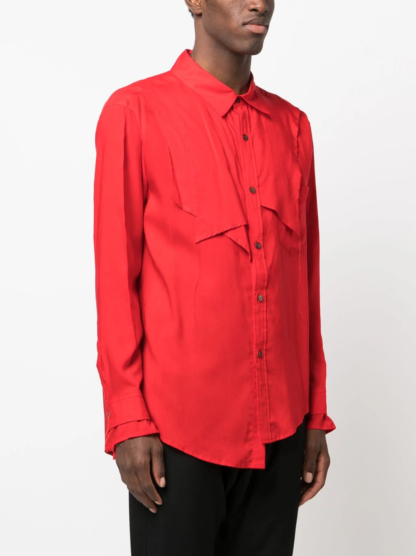 Buzan asymmetric-design shirt