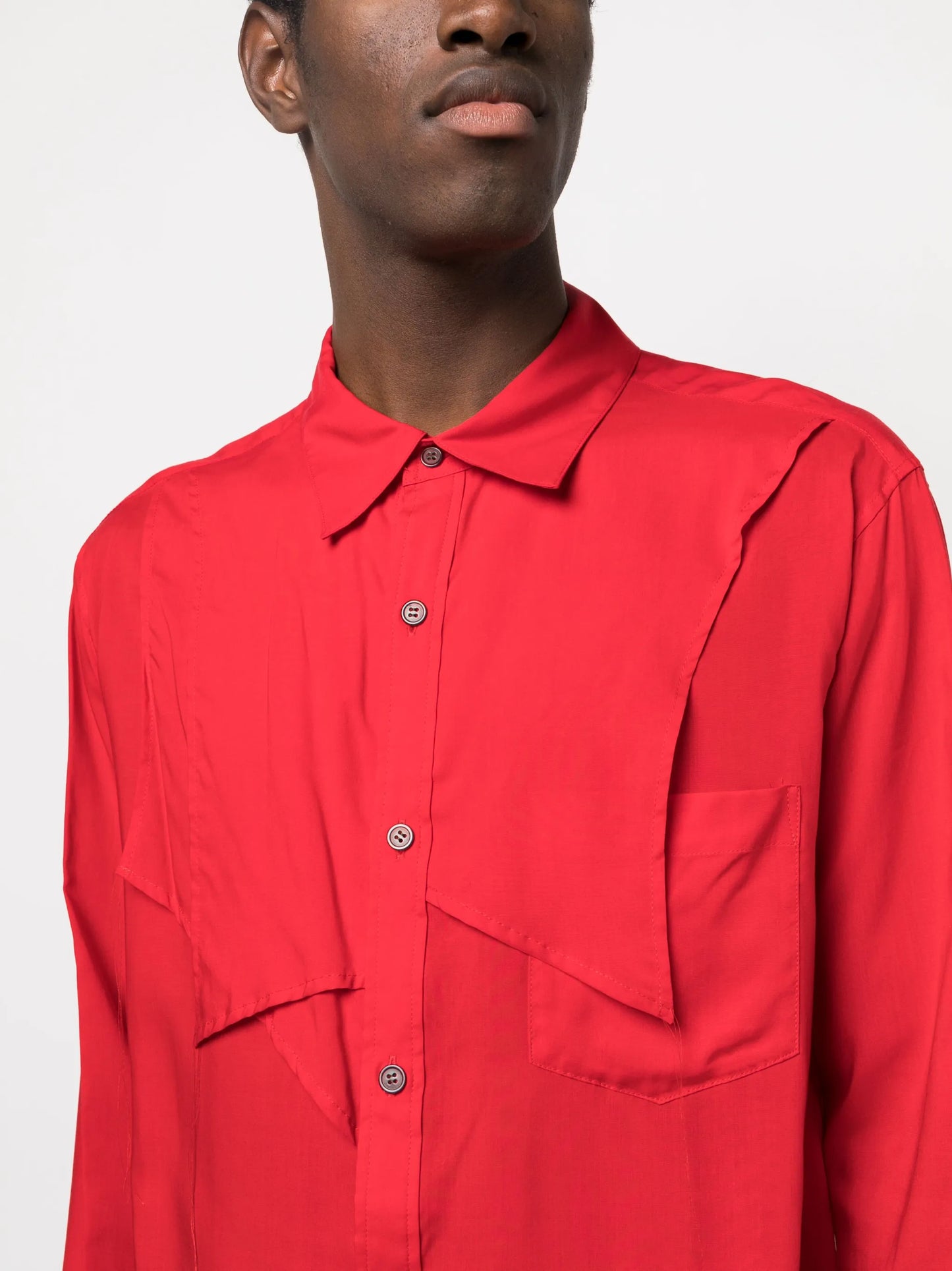 Buzan asymmetric-design shirt