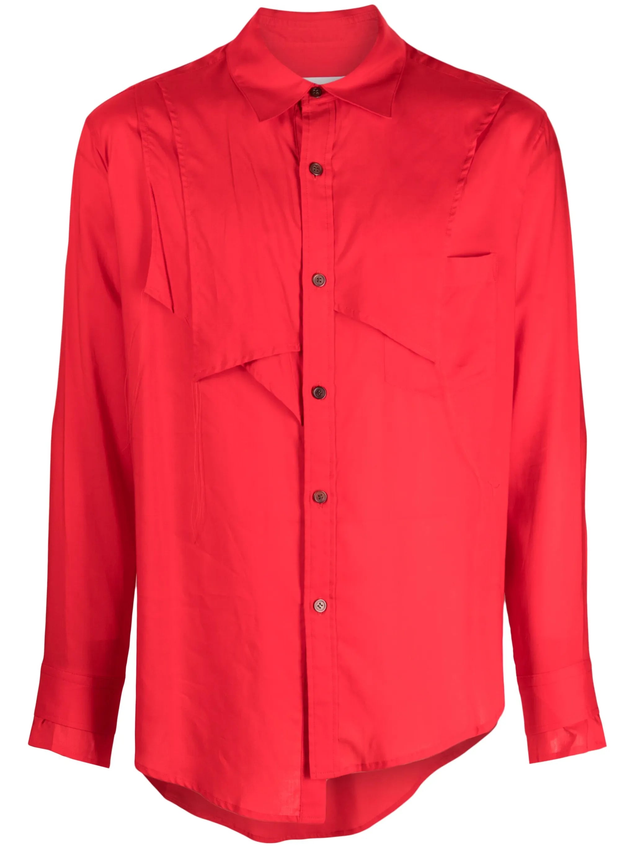 Buzan asymmetric-design shirt