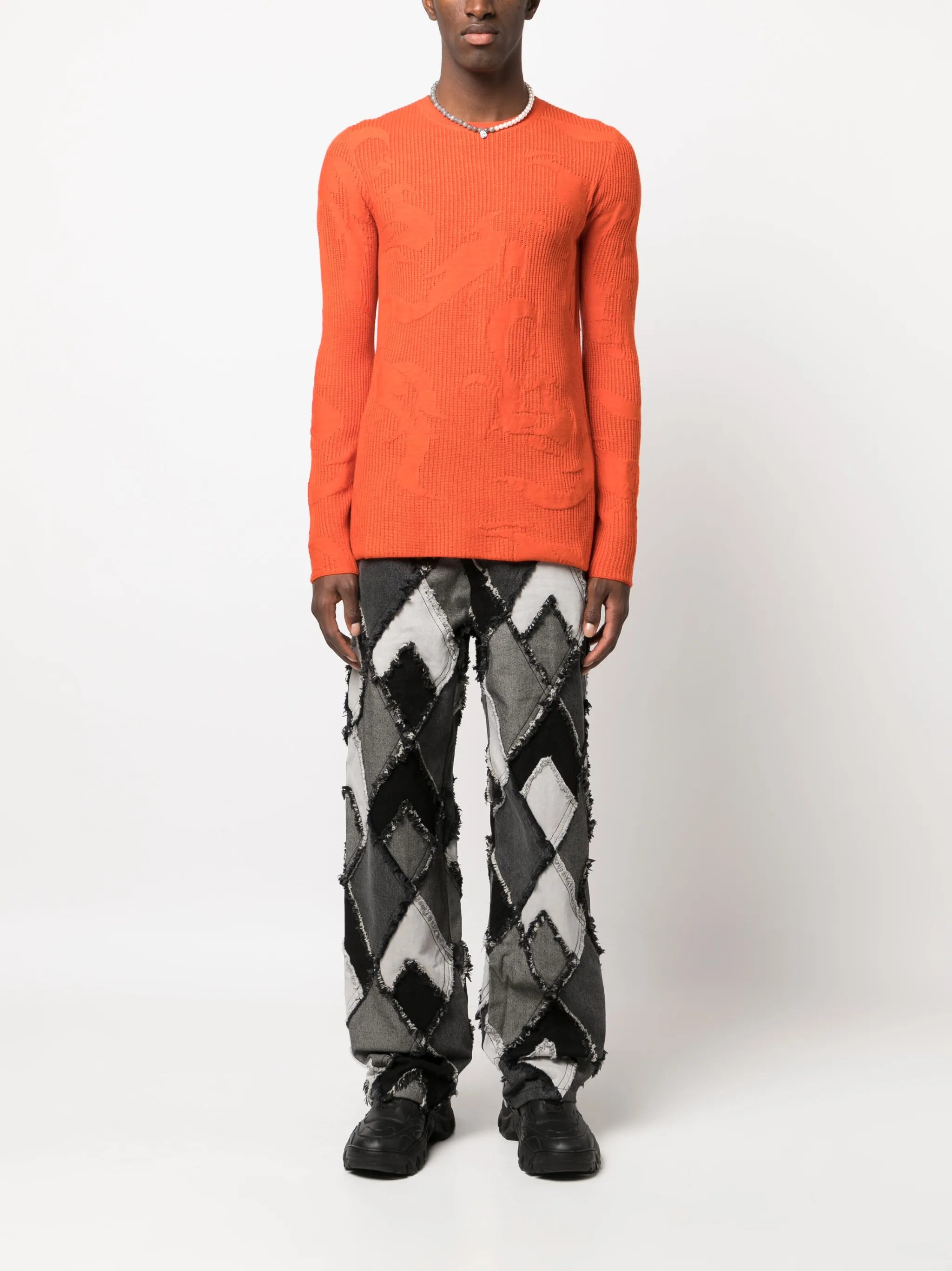 Phoenix jacquard knit jumper