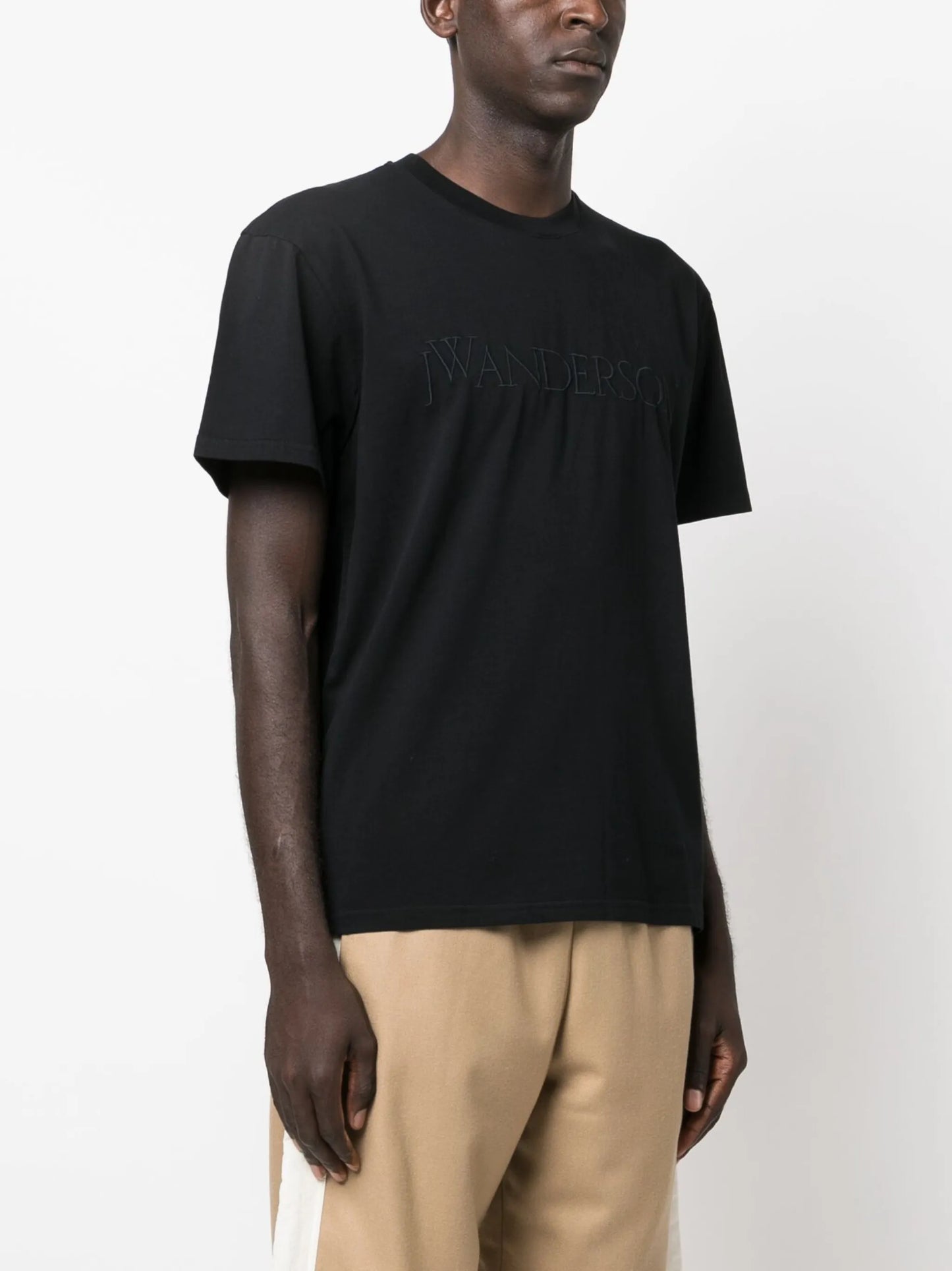 logo-embroidered cotton T-shirt