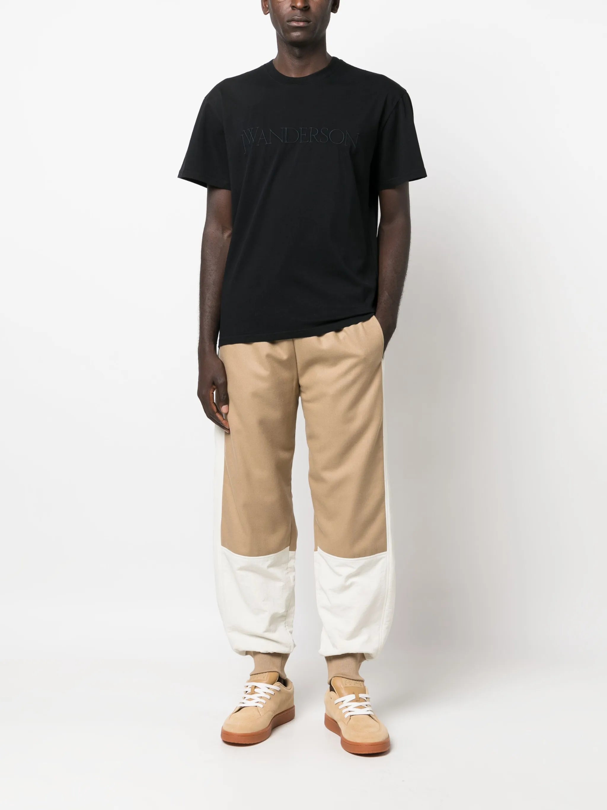 logo-embroidered cotton T-shirt