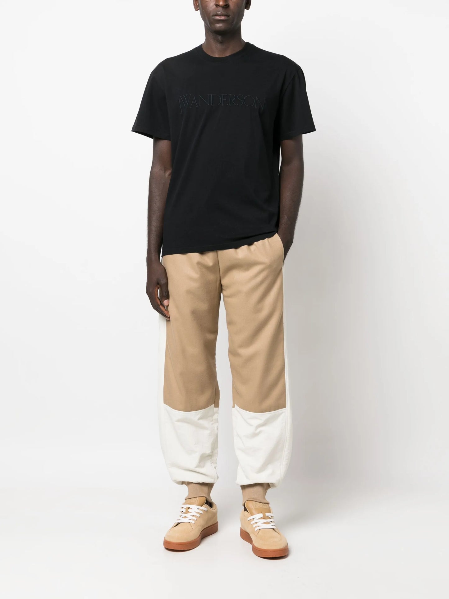 logo-embroidered cotton T-shirt