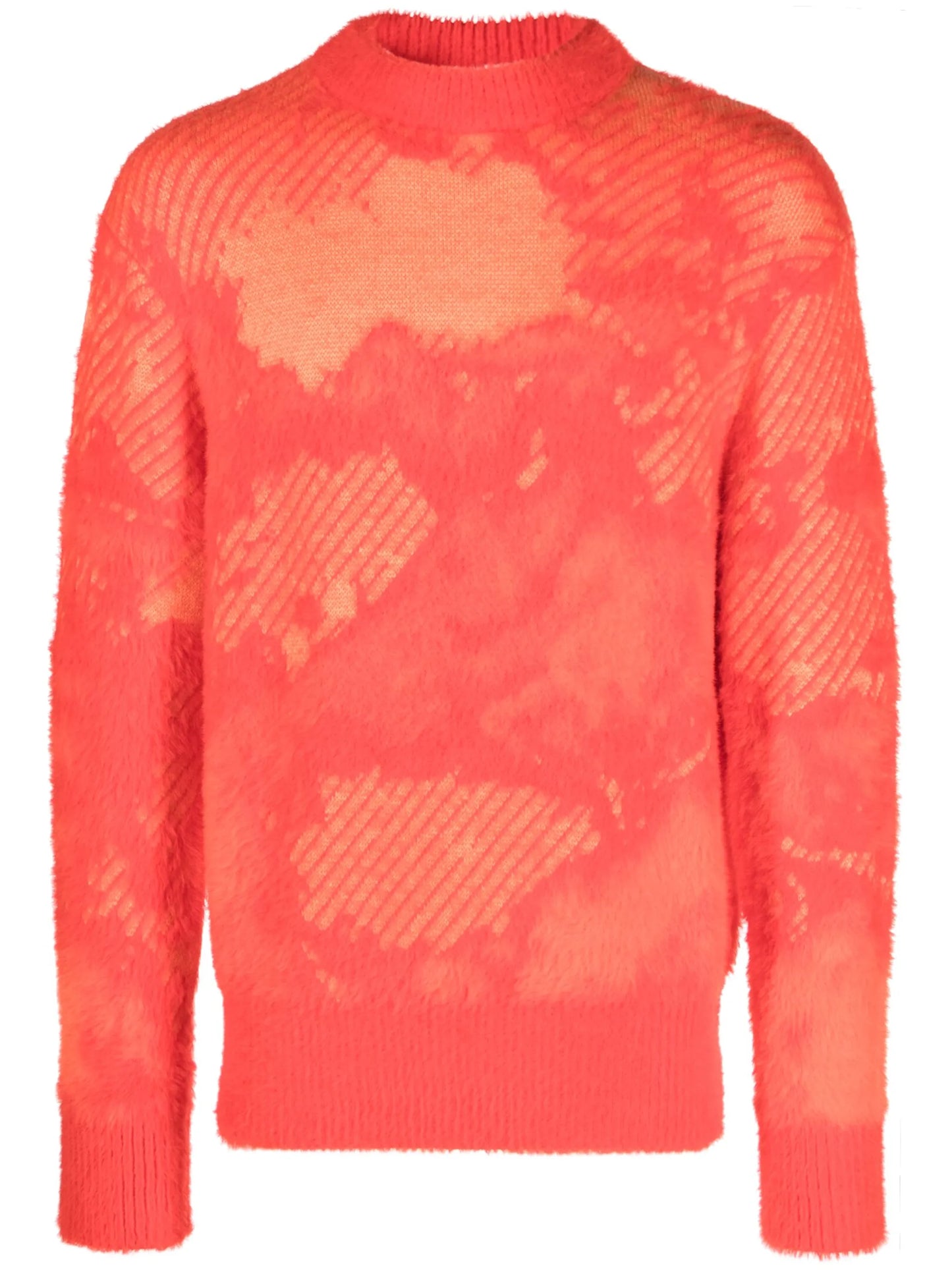 Landscape jacquard knitted jumper