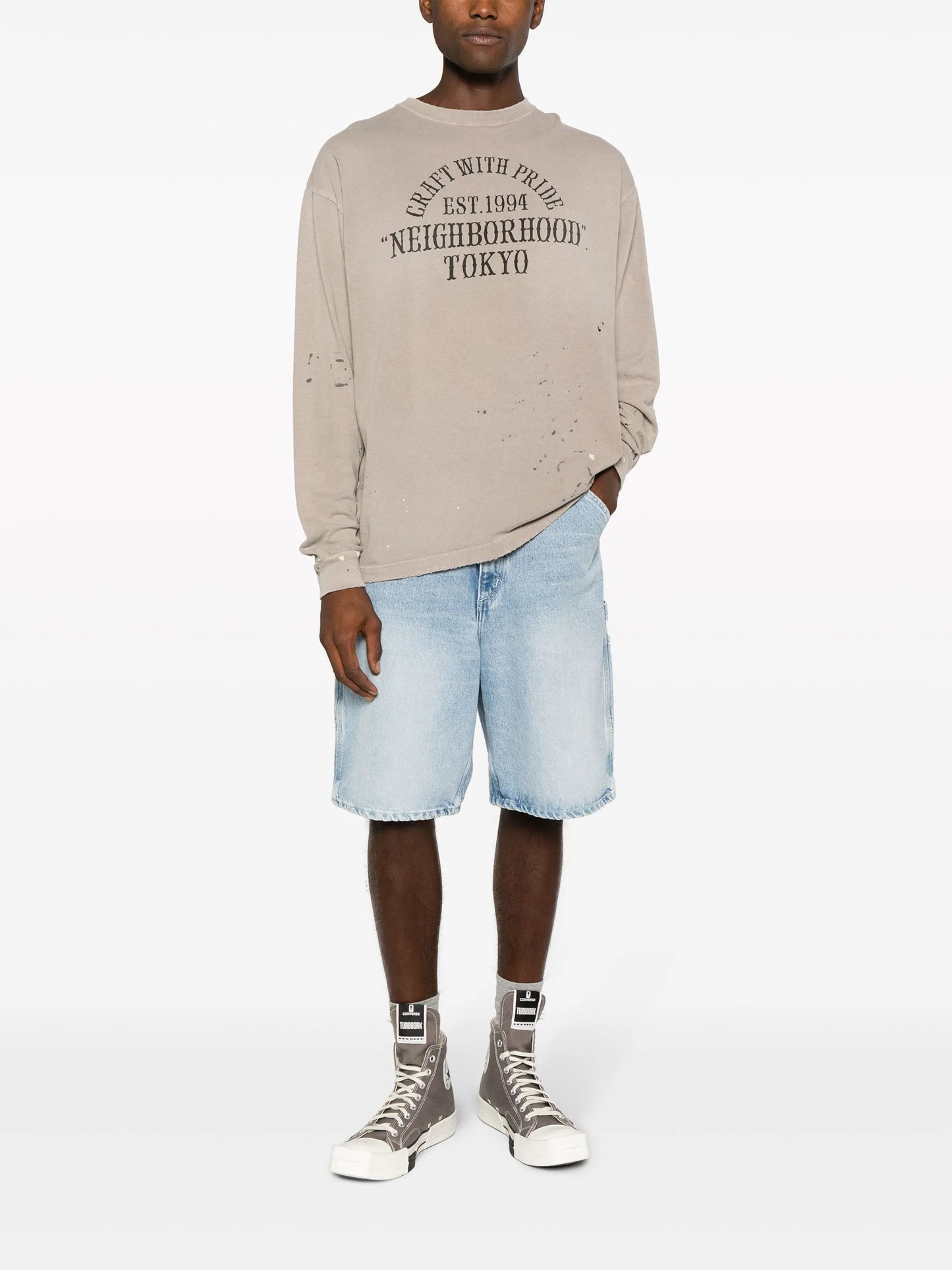 Damage distressed sweatshirt