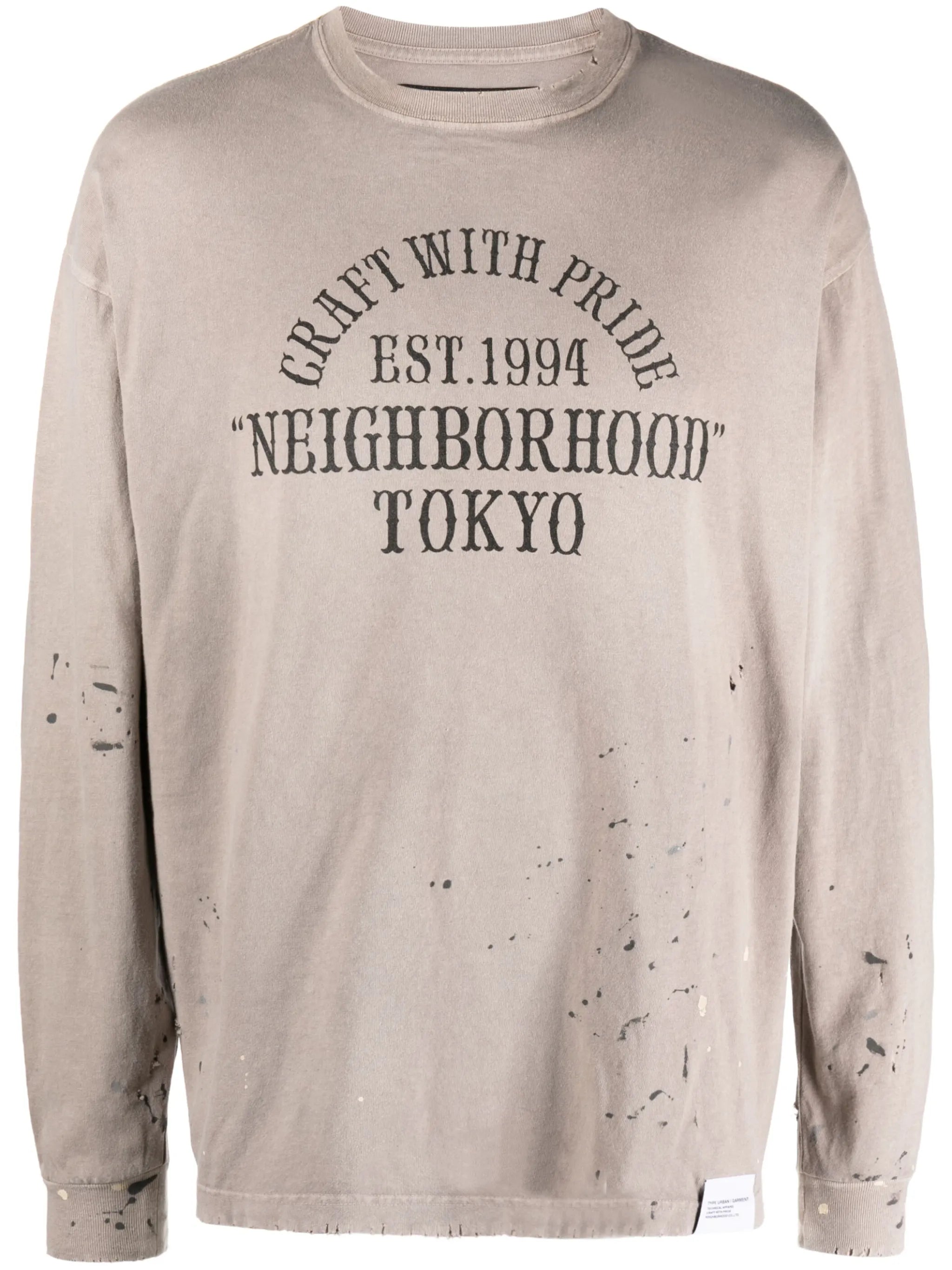 Damage distressed sweatshirt