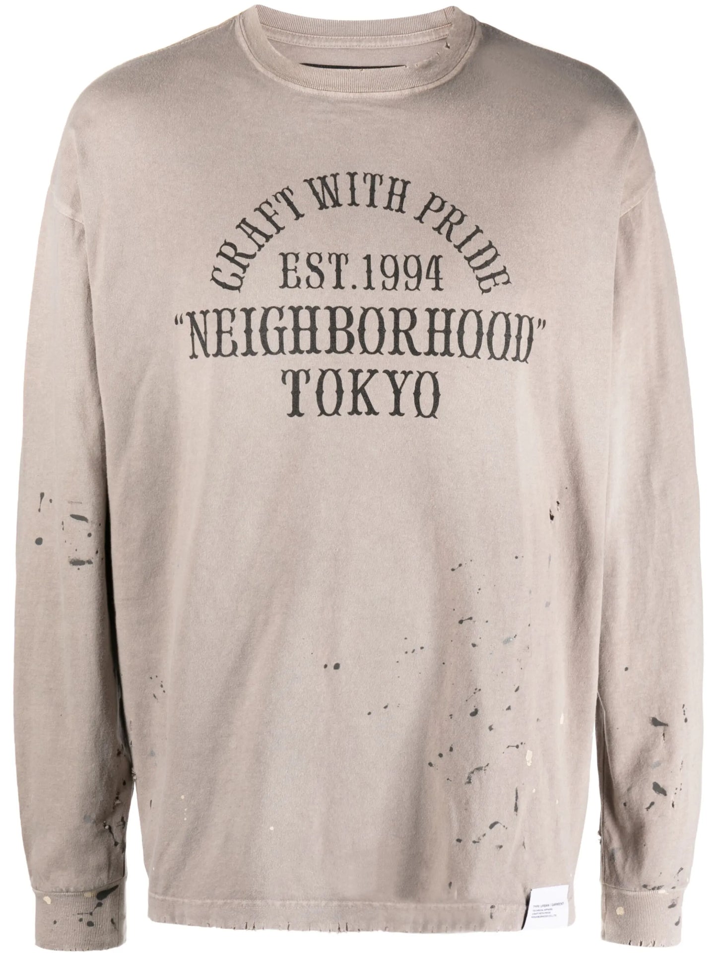 Damage distressed sweatshirt