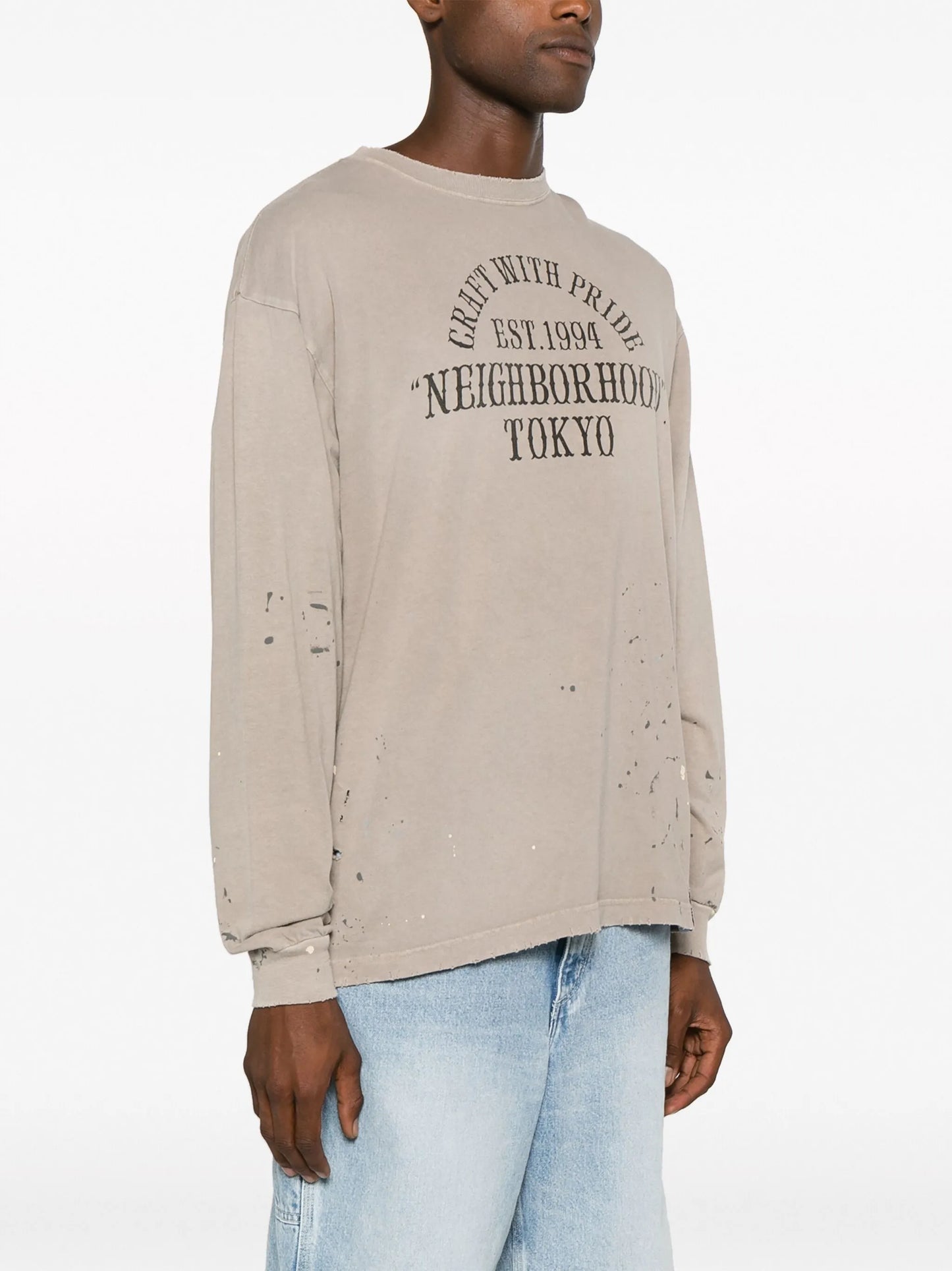 Damage distressed sweatshirt