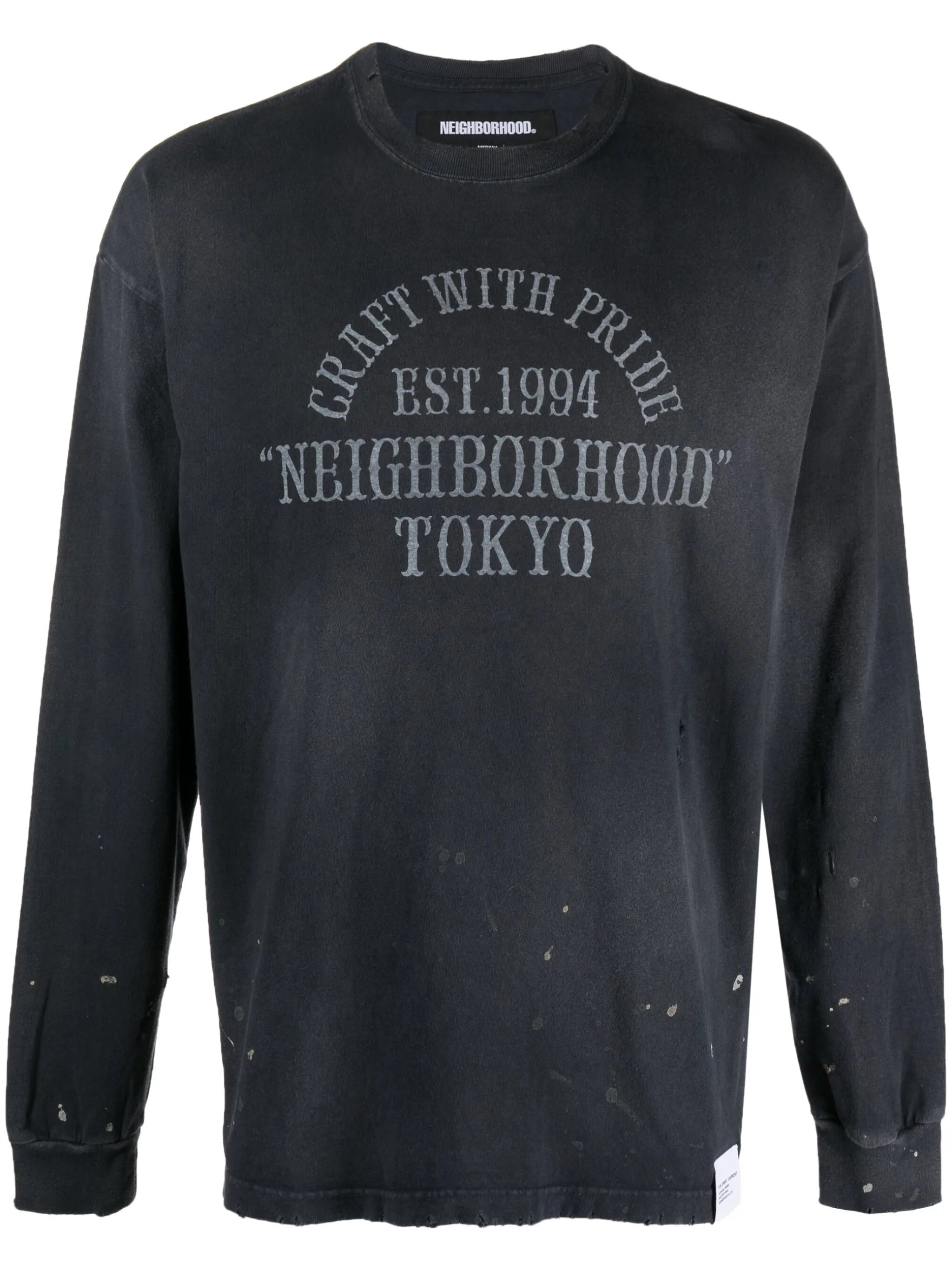 Damage distressed sweatshirt