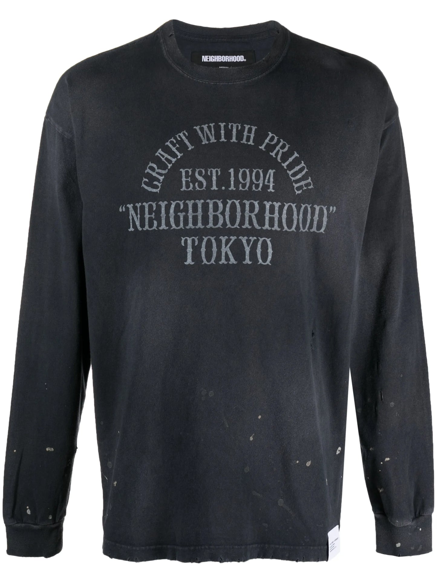 Damage distressed sweatshirt