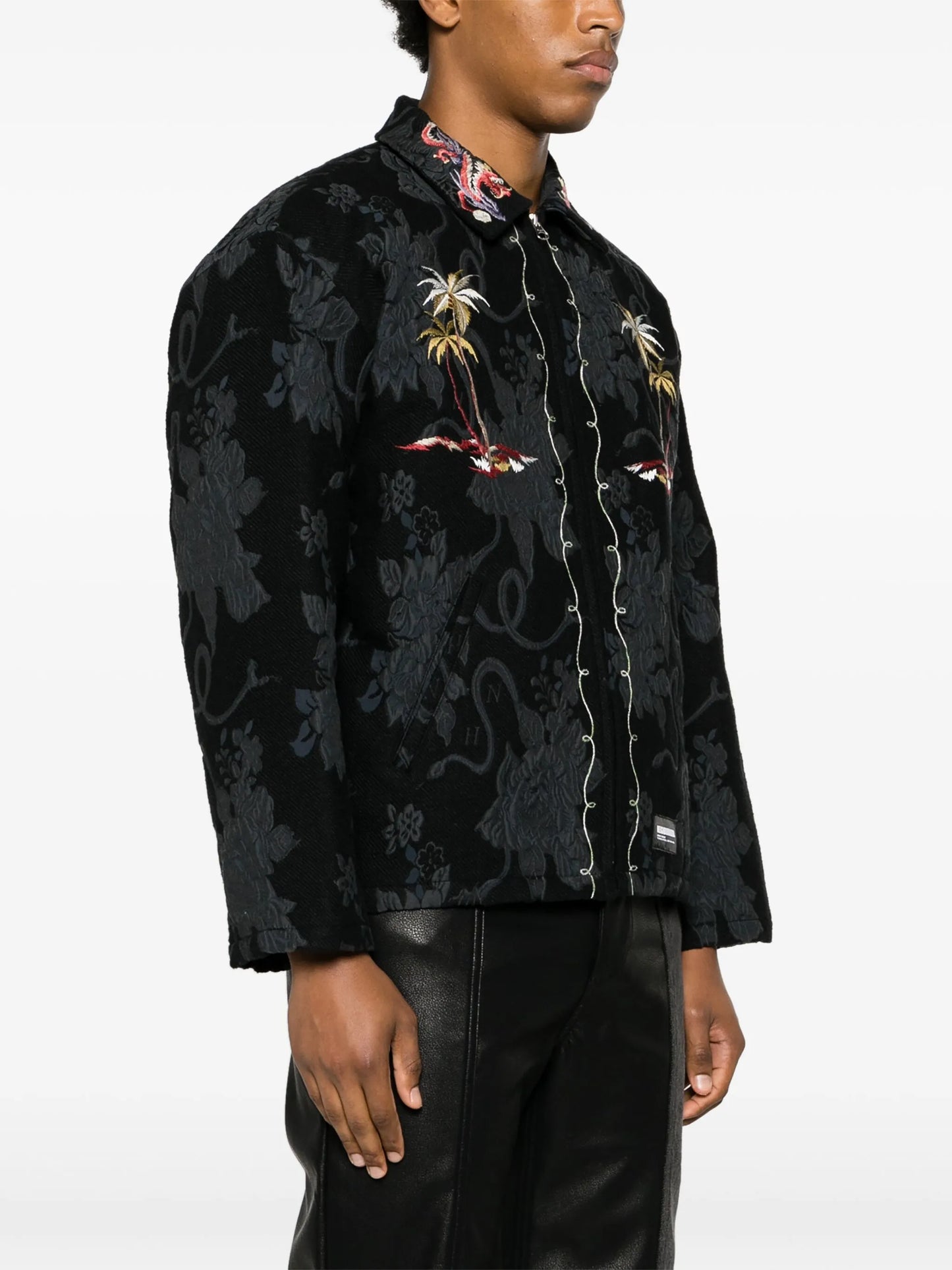 Souvenir jacquard shirt jacket